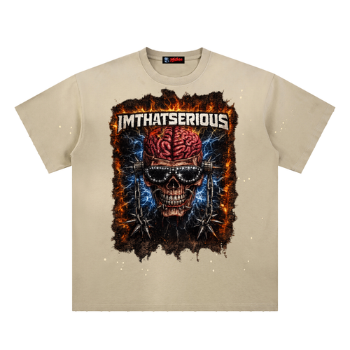 Caged Mind,Caged Mind Men,Hand-Frayed Sunfade Paint Tee,Paint Splatter T-Shirt,Men T-Shirt,Men,IMTHATSERIOUS,Caged Mind Men T-Shirt,Men Paint Splatter T-Shirt,Men Sunfade T-Shirt