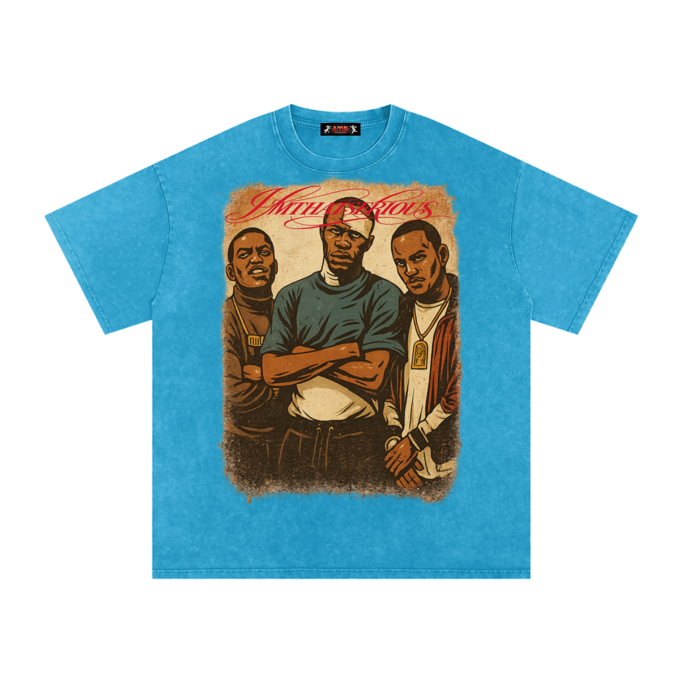 Snow Washed Oversized Cotton T,Paid In Full,Paid In Full Men,Paid In Full Men T-Shirt,IMTHATSERIOUS,Men,Men T-Shirt