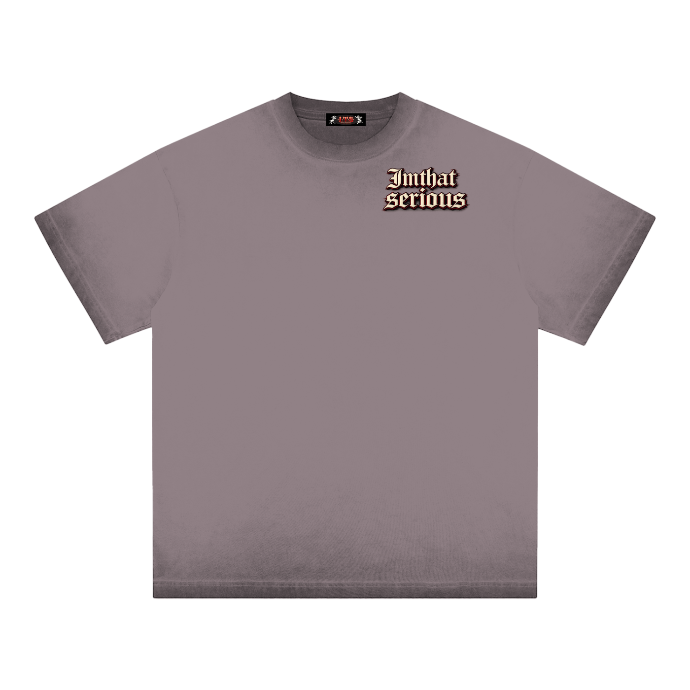 Reverse Dyed Loose Cotton T-Sh,IMTHATSERIOUS,Men,Men T-Shirt