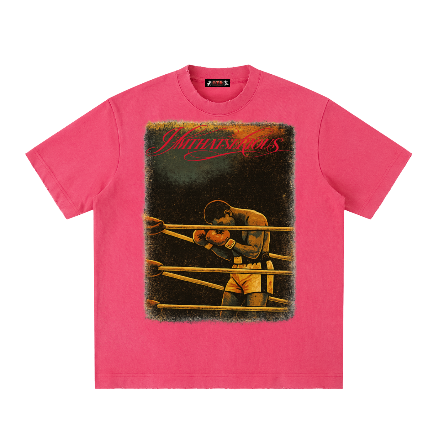 Vintage Washed Frayed T-Shirt,Men,Men T-Shirt,IMTHATSERIOUS,Ali,Ali Men,Ali Men T-Shirt