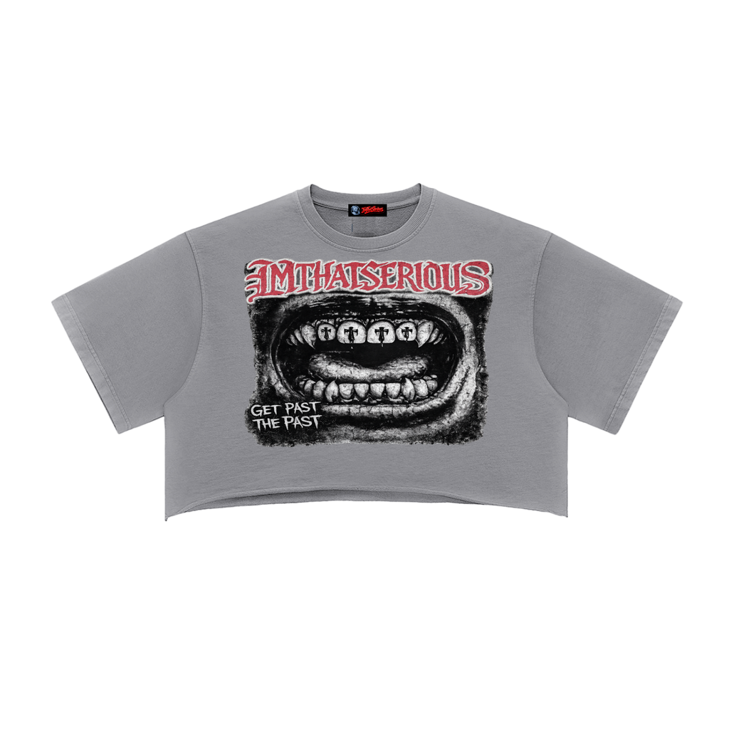 Get Past The Past,Get Past The Past Crop Top,IMTHATSERIOUS,I.T.S,Get Past The Past Women,Snow Washed Raw Edge Crop Top,Crop Top,Snow Washed,Snow Washed Crop Top,Raw Edge