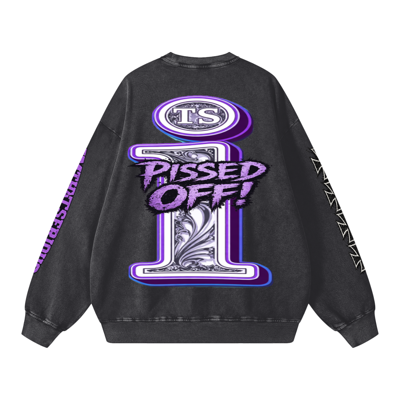 Snow Washed Oversized Sweatshi,IMTHATSERIOUS,Men,Men Sweatshirt,Hottie,Hottie Men,Hottie Men Sweatshirt