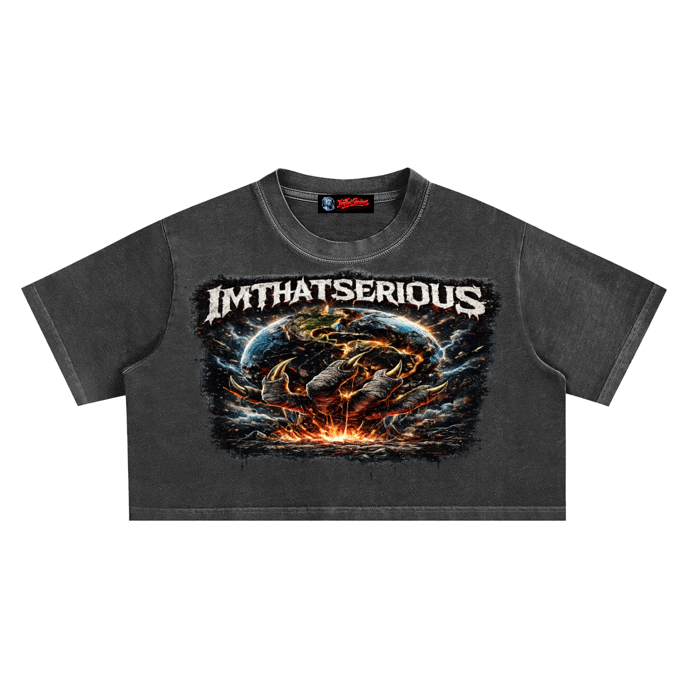 Snow Washed Crop Top,Women,Creator,IMTHATSERIOUS,Creator Women,Creator Women Crop Top,Crop Top,Snow Washed,Women Crop Top