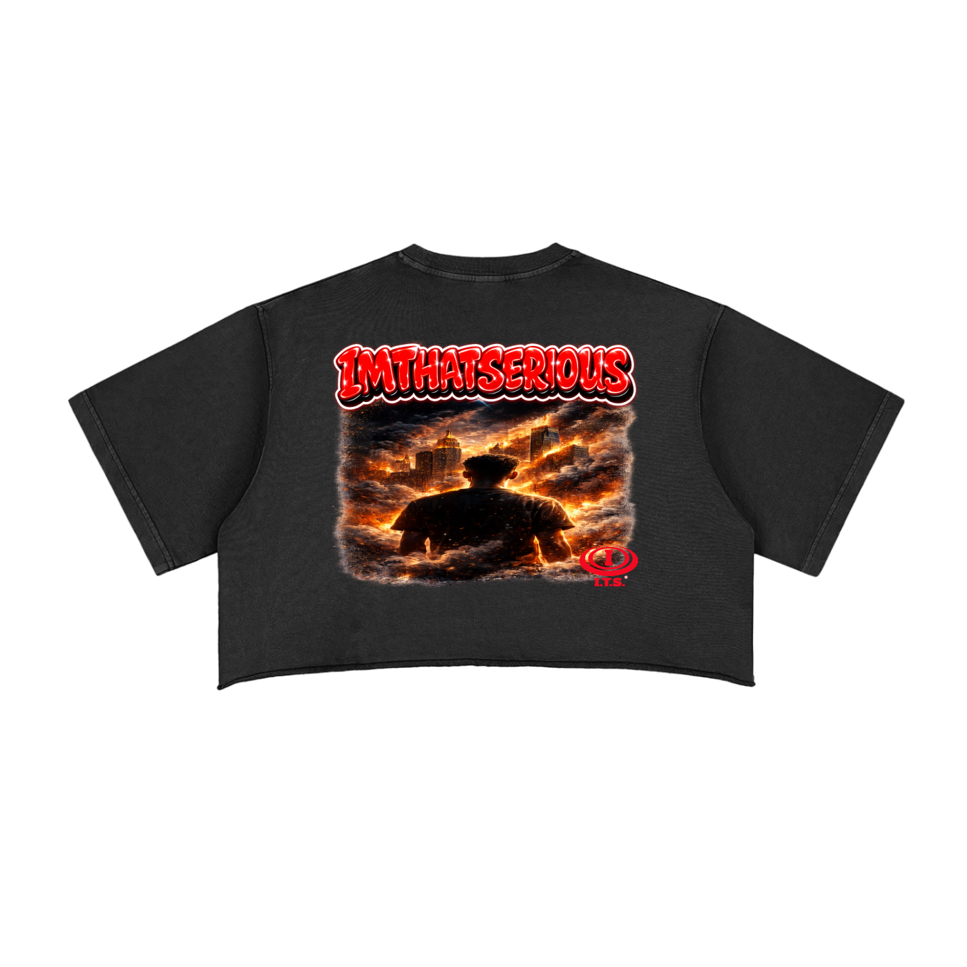 Snow Washed Raw Edge Crop Top,IMTHATSERIOUS,Burn Down City,Burn Down City Crop Top,Snow Washed,Female,Women,Women Crop Top,Snow Washed Crop Top,Female Crop Top