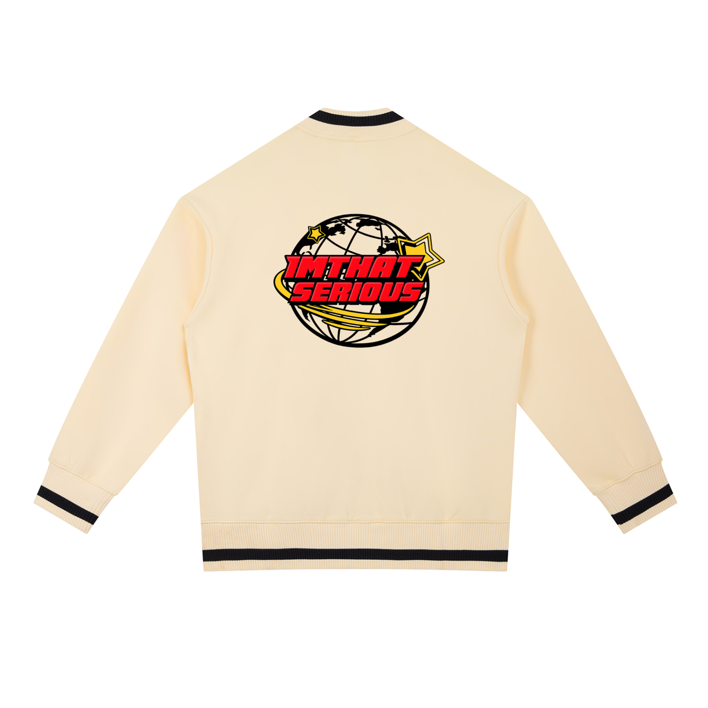 Contrast Piping Zip Bomber Jac,IMTHATSERIOUS,Men,Women,Jacket,Bomber Jacket,Zip Bomber Jacket,Contrast Zip Bomber Jacket