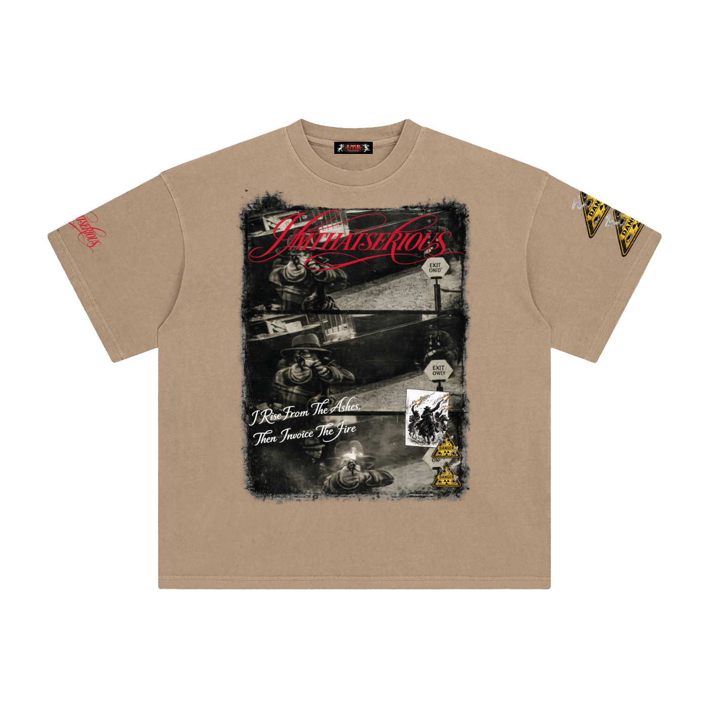 Stay Dangerous,Stay Dangerous Men,Stay Dangerous Men T-Shirt,IMTHATSERIOUS,Men,Men T-Shirt,Enzyme Washed T-Shirt