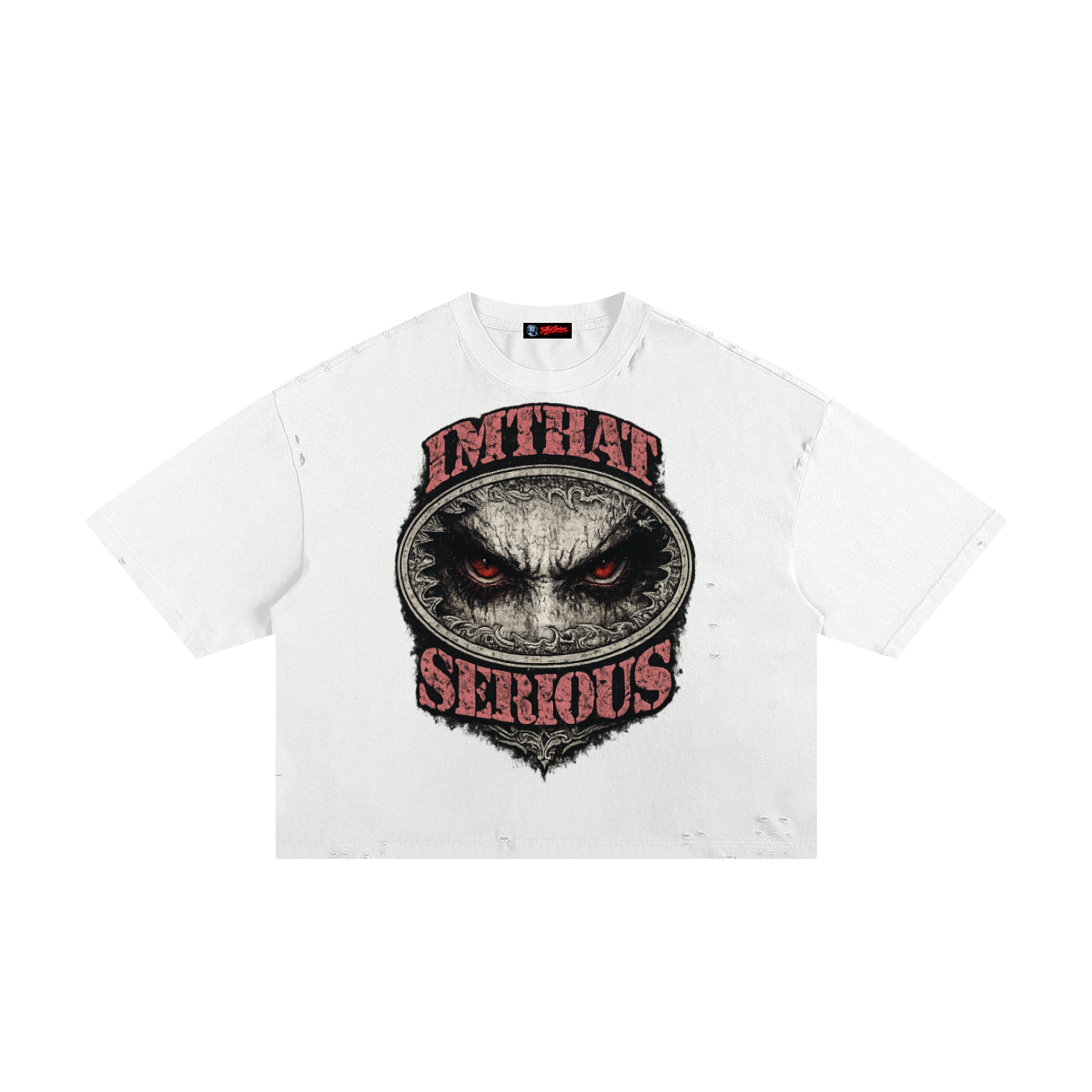 Frayed Boxy Tee,Vision,Vision Tee,Vision Boxy Tee,Boxy Tee,IMTHATSERIOUS,Men,Men Tee,Men Boxy Tee,T-Shirt