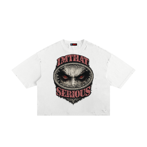 Frayed Boxy Tee,Vision,Vision Tee,Vision Boxy Tee,Boxy Tee,IMTHATSERIOUS,Men,Men Tee,Men Boxy Tee,T-Shirt