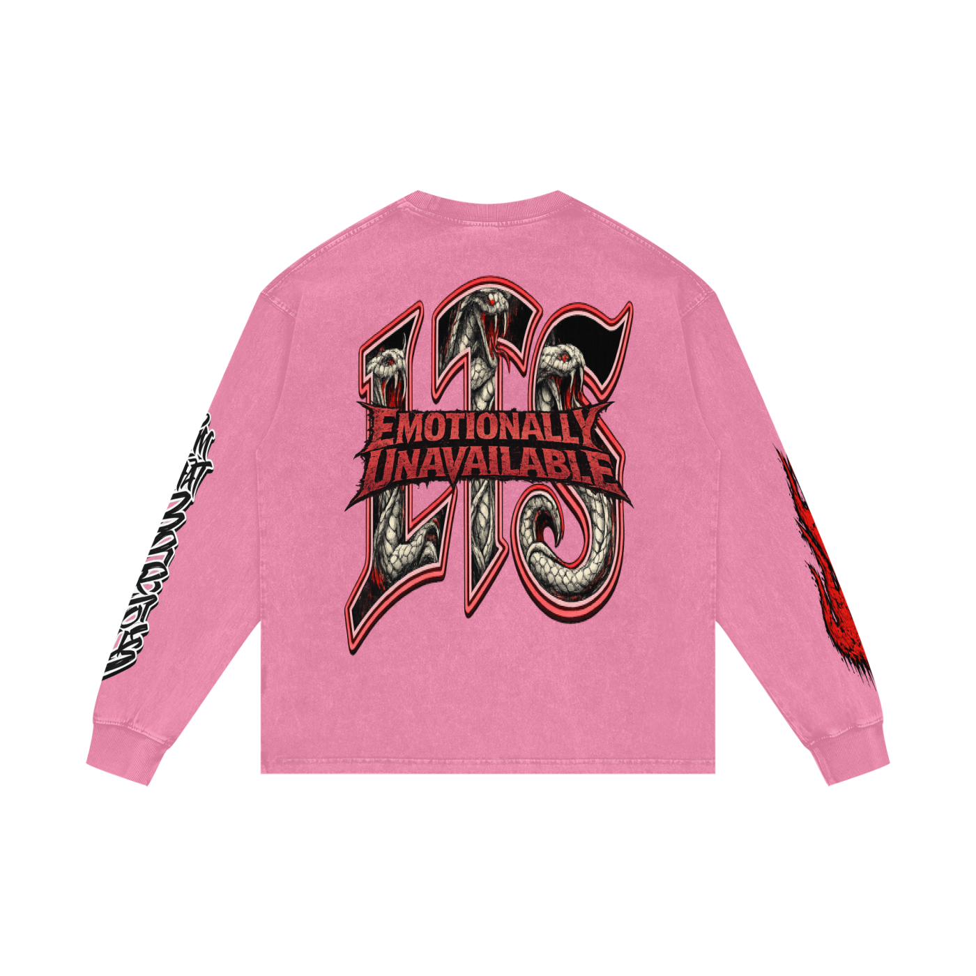 Acid Wash Oversize Long Sleeve,Sayless,Sayless Men,Sayless Men Long Sleeve T-Shir,Men,Men Long Sleeve T-Shirt,IMTHATSERIOUS