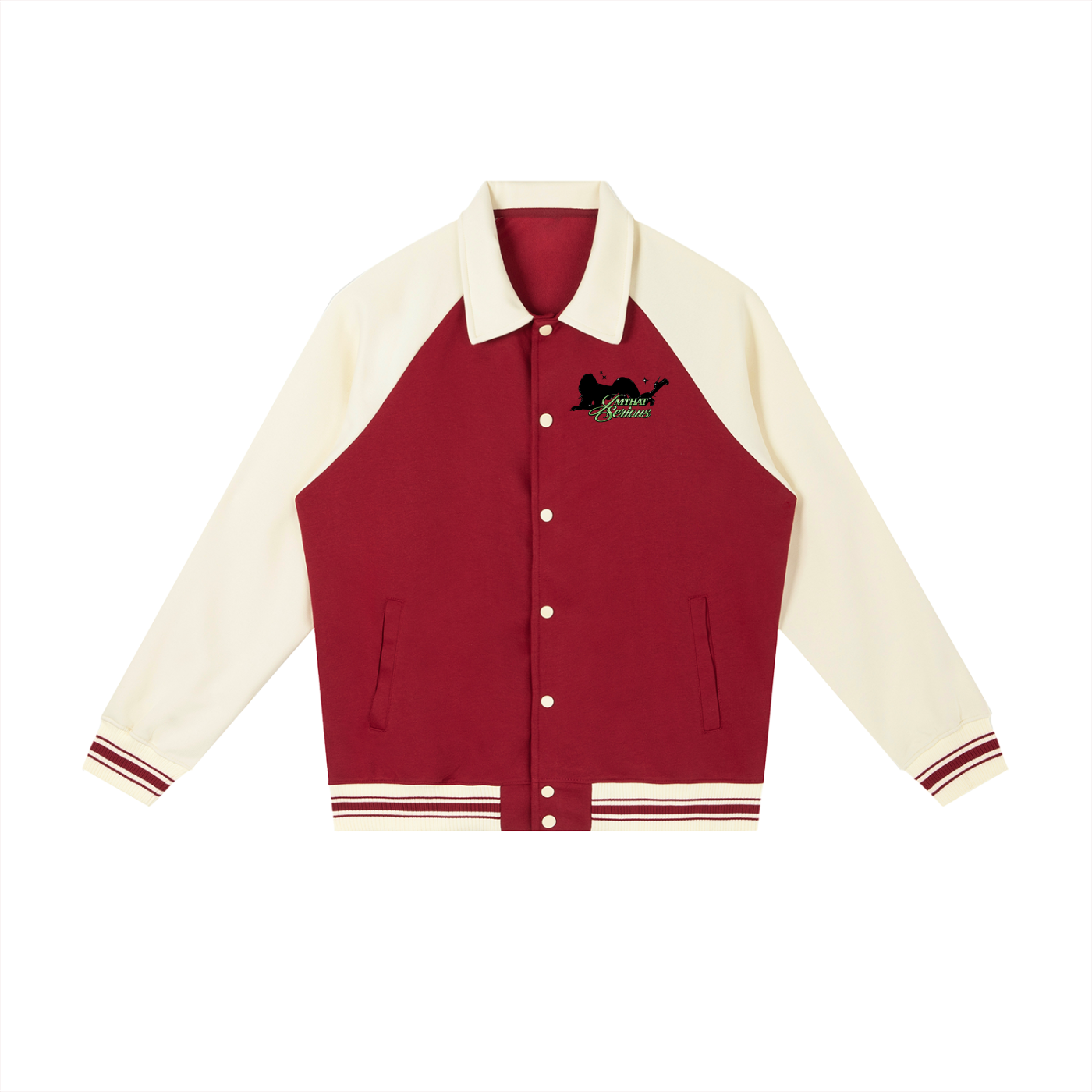 Contrast Raglan Sleeve Basebal,Baseball Jacket,Men,Women,Imthatserious,contrast raglan baseball jacke,raglan baseball jacket