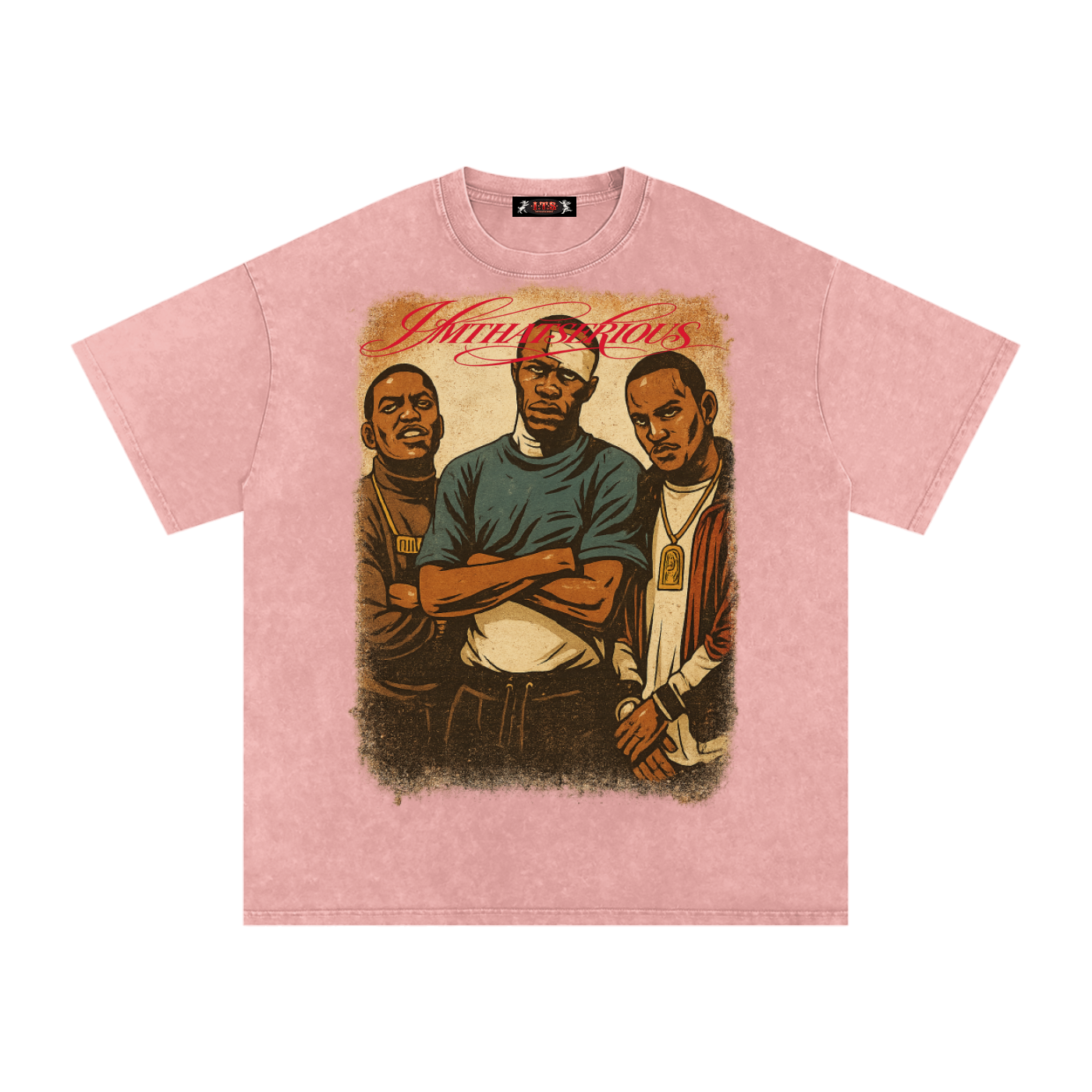 Snow Washed Oversized Cotton T,Paid In Full,Paid In Full Men,Paid In Full Men T-Shirt,IMTHATSERIOUS,Men,Men T-Shirt