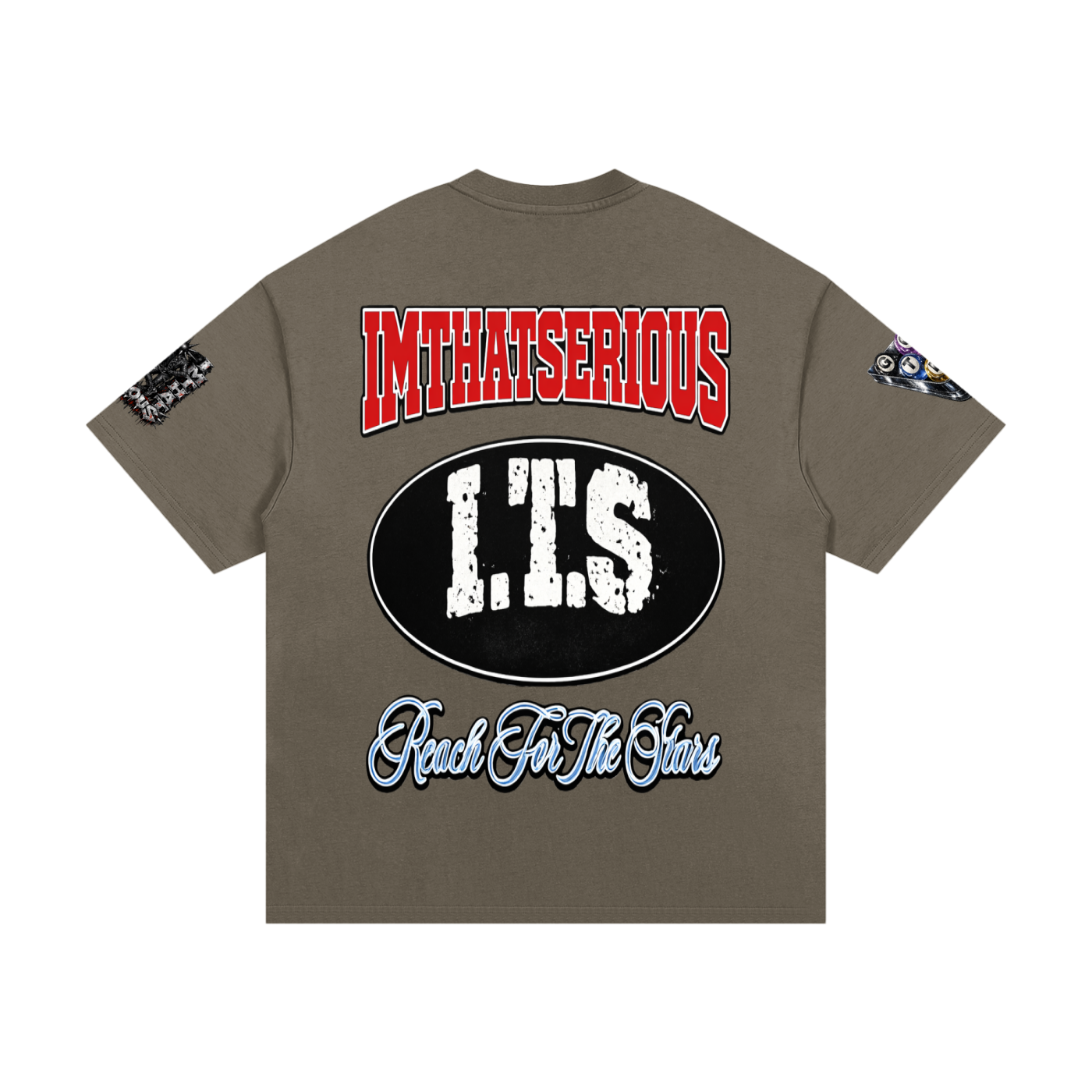  Heavyweight Cotton T-Shirt,I.T.S,IMTHATSERIOUS,Reach For The Stars,Reach For The Stars T-shirt,T-shirt,Men,Men T-shirt,Cotton T-shirt,Men Cotton T-shirt