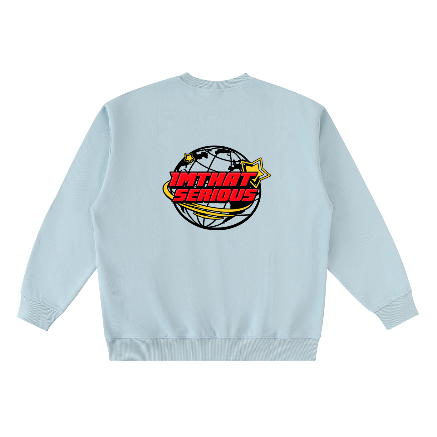 Oversized Crewneck Taped Sweat,sweatshirt,imthatserious,oversized,crewneck,men,oversized sweatshirt,crewneck sweatshirt