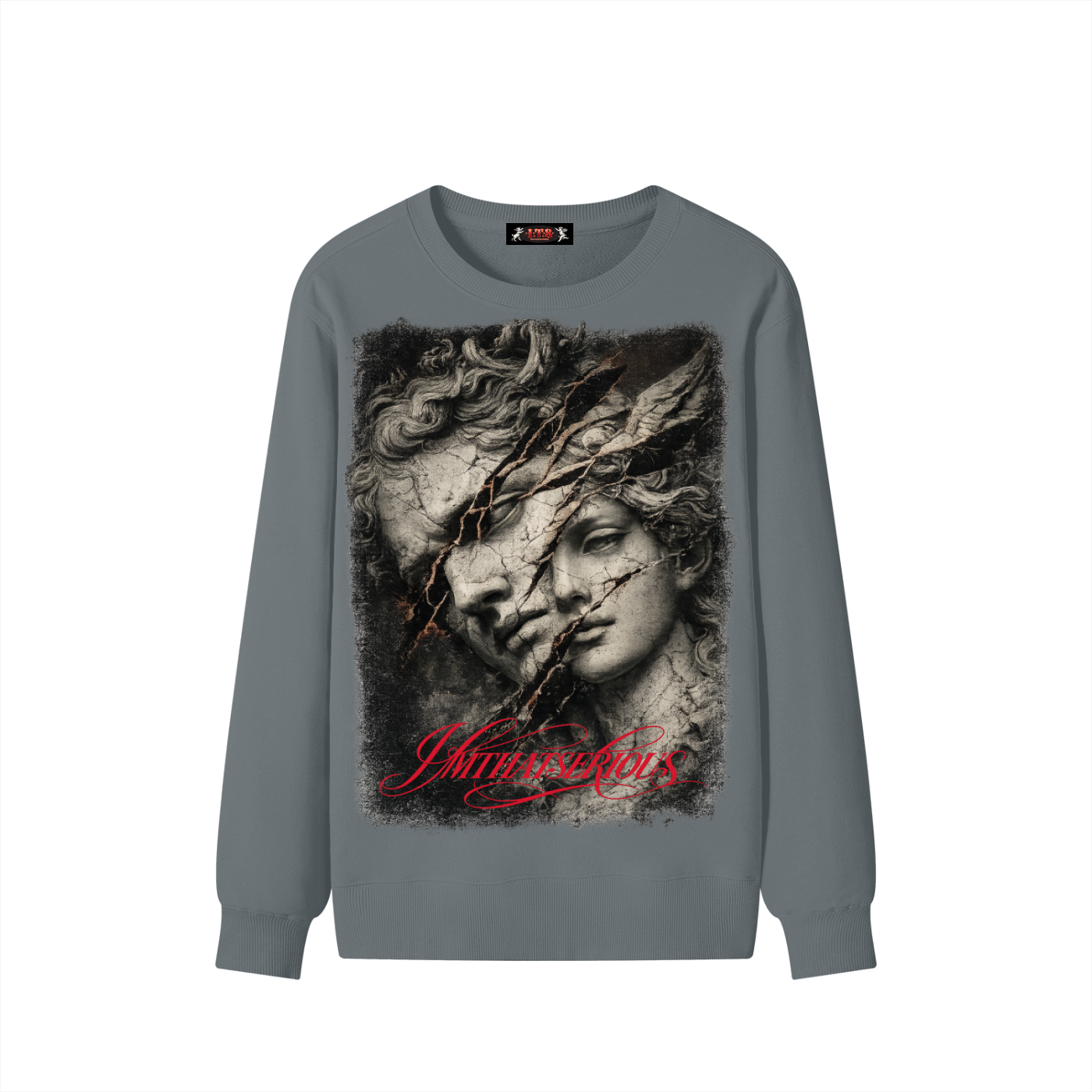 Classic Cotton Sweatshirt,Men,Men Sweatshirt,IMTHATSERIOUS,Split,Split Men,Split Men Sweatshirt