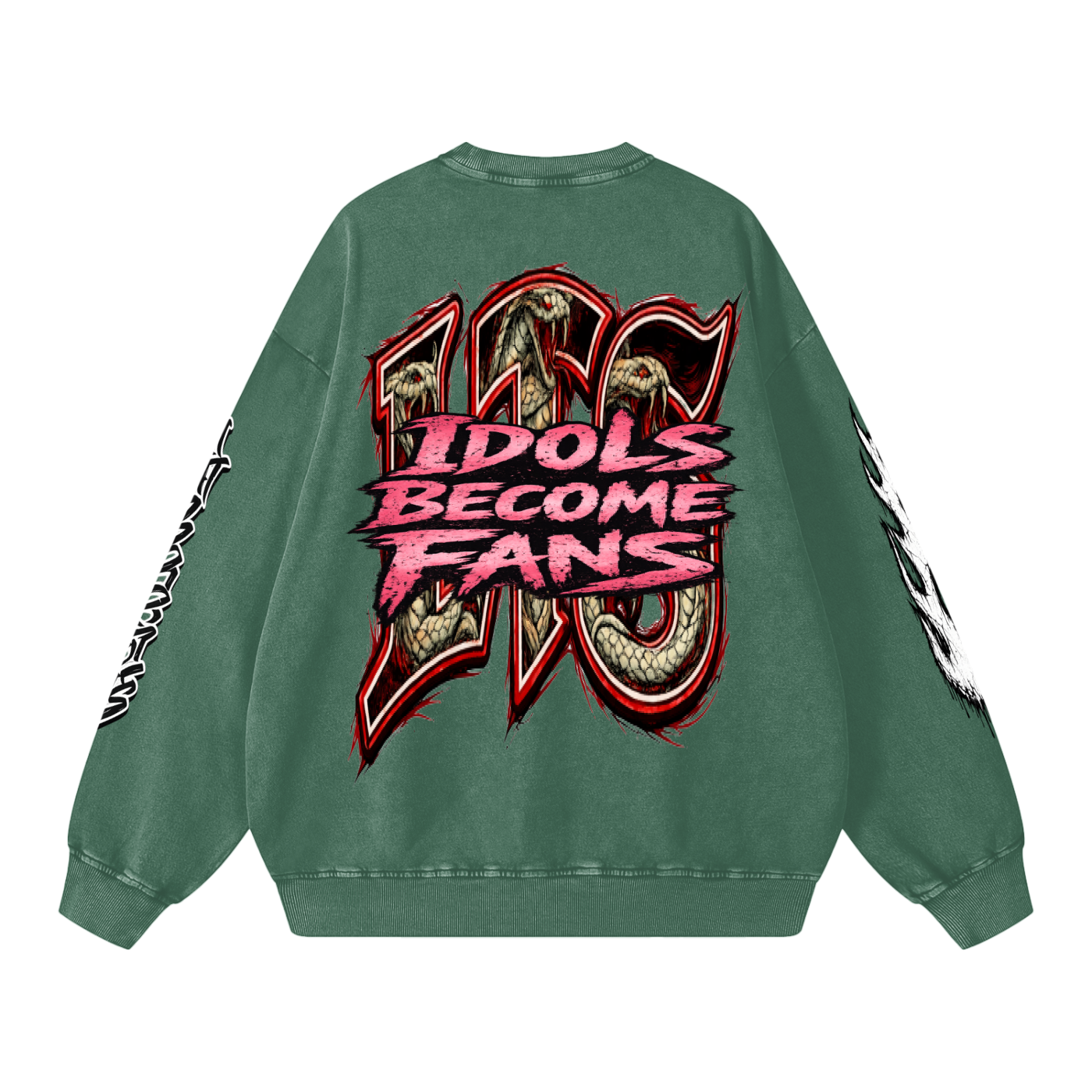 Snow Washed Oversized Sweatshi,Smoke,Smoke Men,Smoke Men Sweatshirt,Men,Men Sweatshirt,IMTHATSERIOUS