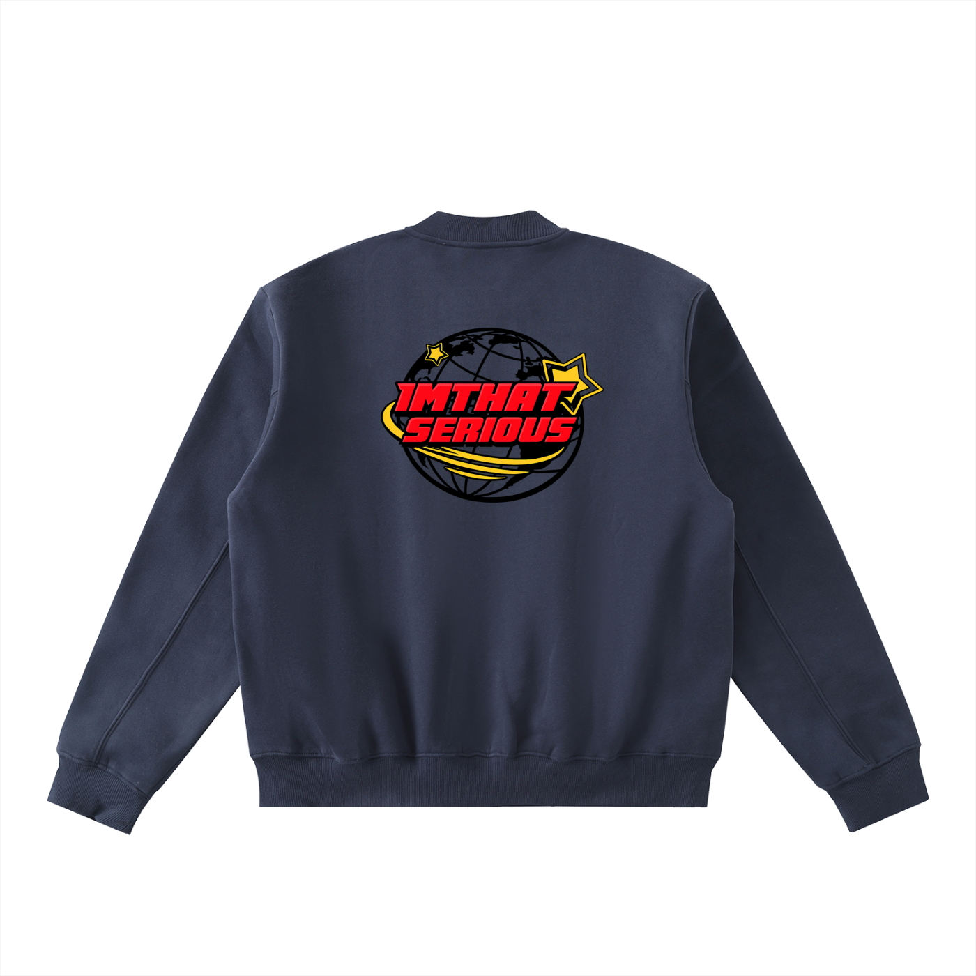 Zip-Up Fleeced Varsity Jacket,Jacket,Varsity Jacket,Women,Men,IMTHATSERIOUS