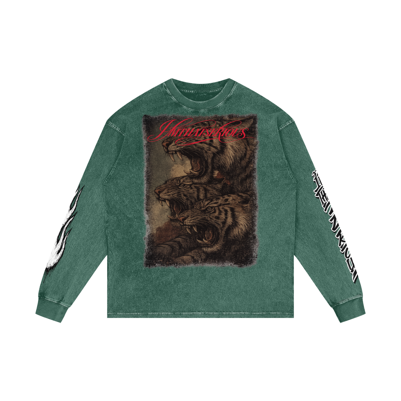 Acid Wash Oversize Long Sleeve,Men,Men Long Sleeve T-Shirt,Tigers,Tigers Men,Tigers Men Long Sleeve T-Shirt,IMTHATSERIOUS
