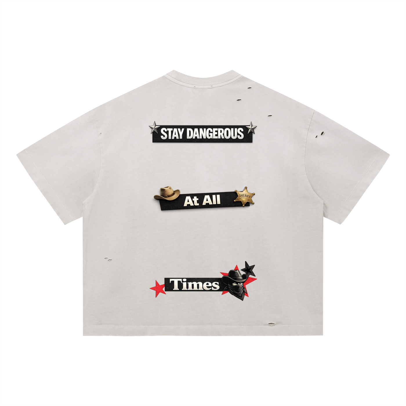 Stay Dangerous,Stay Dangerous Men,Stay Dangerous Men T-Shirt,Men,Men T-Shirt,IMTHATSERIOUS,Vintage Washed Distressed Boxy