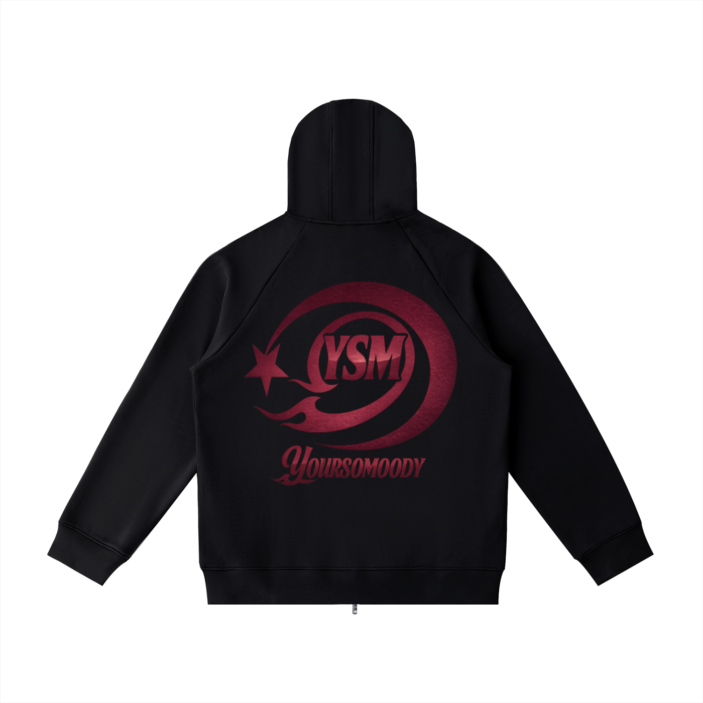 Raglan Sleeve Zip Hoodie,Men,Men Hoodie,IMTHATSERIOUS