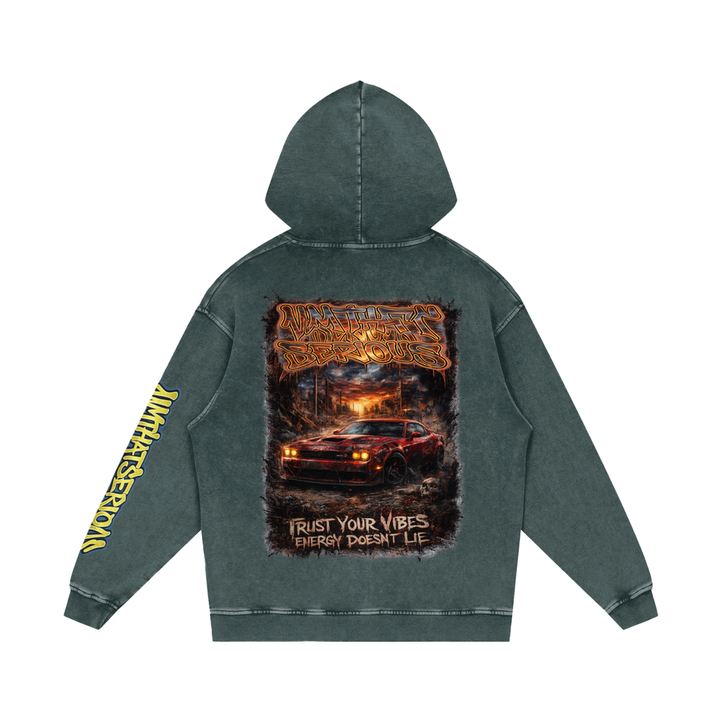 Snow Washed Loose Cotton Hoodi,Trust Your Vibe,Trust Your Vibe Men,Trust Your Vibe Men Hoodie,IMTHATSERIOUS,Men,Men Hoodie,Men Snow Washed Hoodie,Men Cotton Hoodie,Men Snow Washed Loose Hoodie