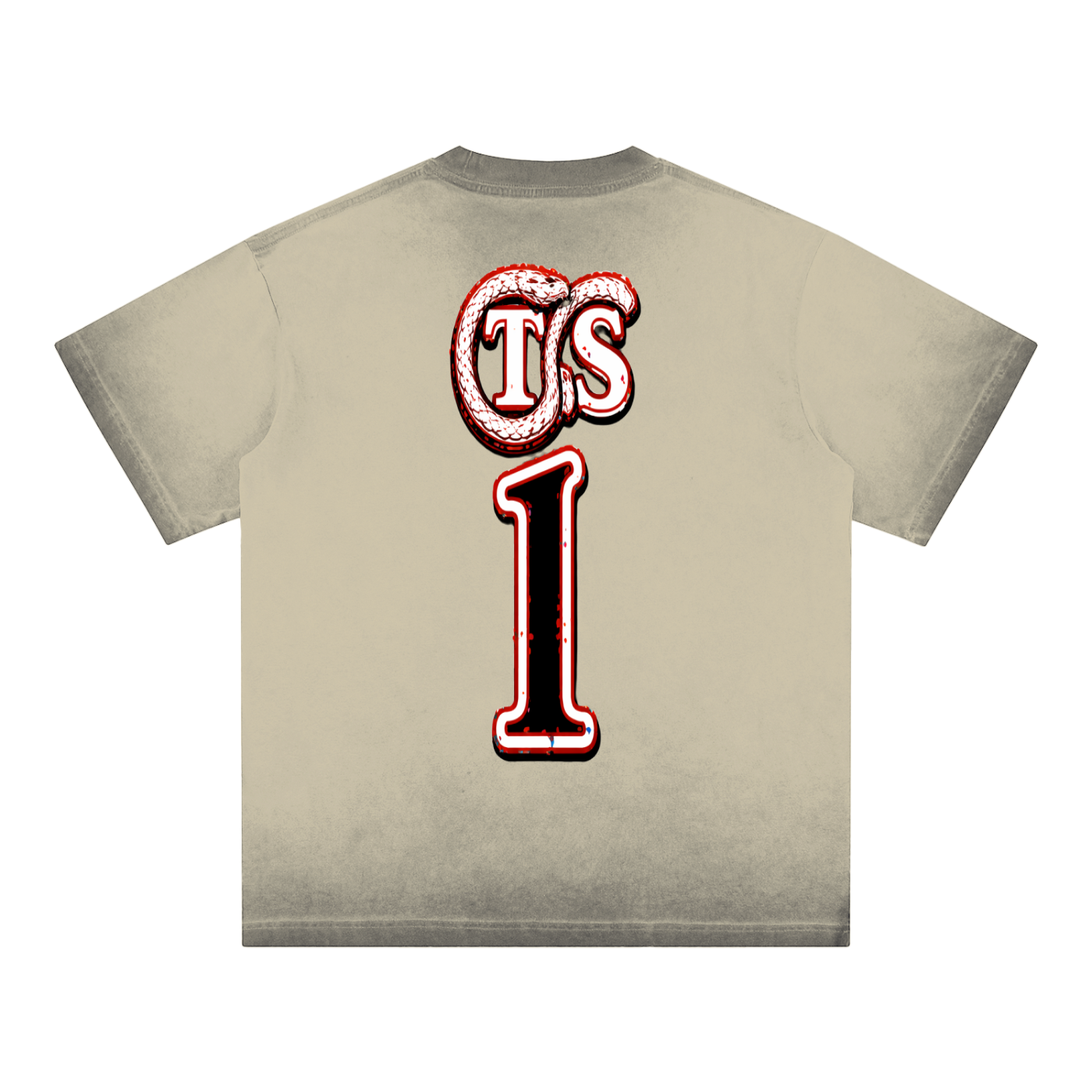 Reverse Dyed Loose Cotton T-Sh,IMTHATSERIOUS,Men,Men T-Shirt