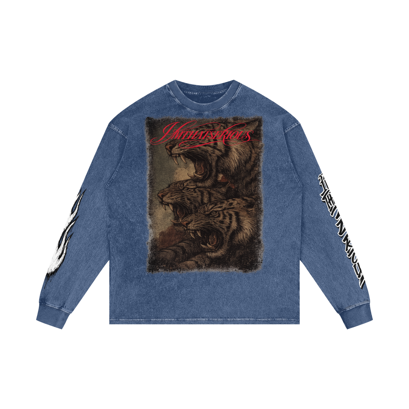 Acid Wash Oversize Long Sleeve,Men,Men Long Sleeve T-Shirt,Tigers,Tigers Men,Tigers Men Long Sleeve T-Shirt,IMTHATSERIOUS