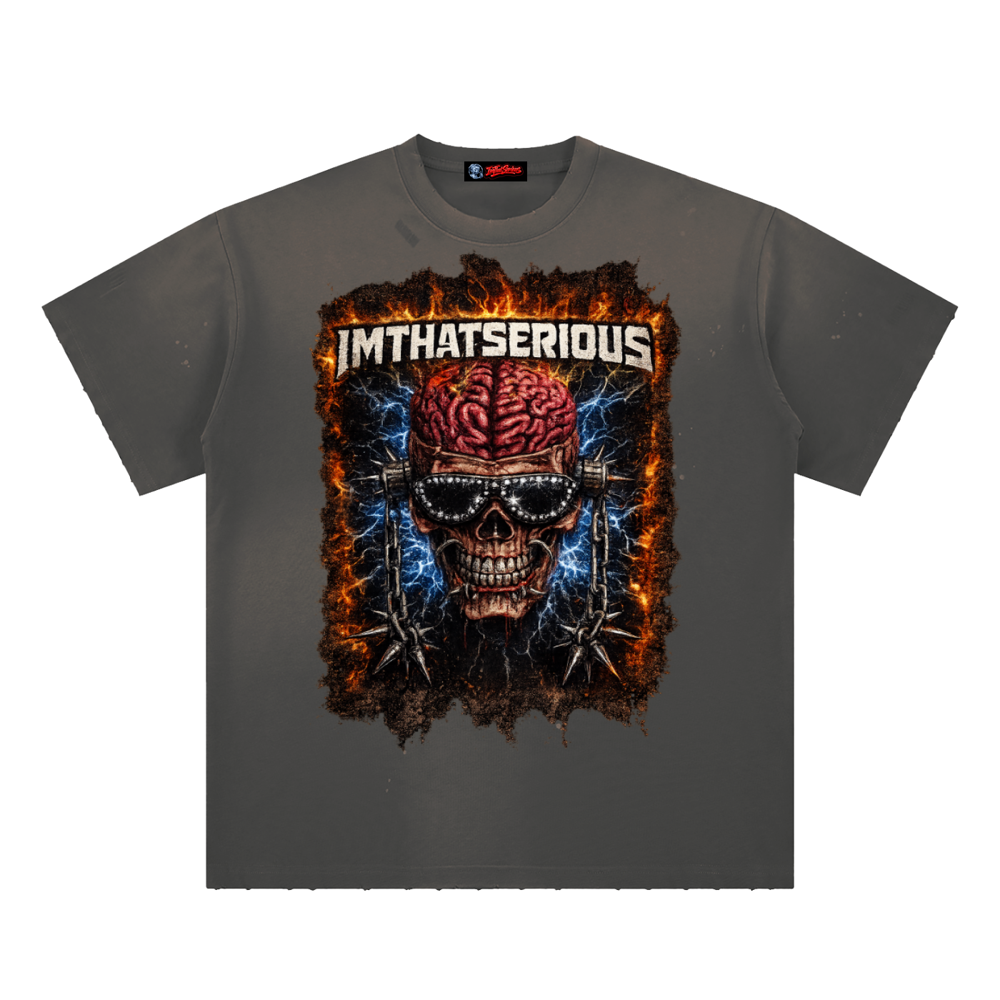 Caged Mind,Caged Mind Men,Hand-Frayed Sunfade Paint Tee,Paint Splatter T-Shirt,Men T-Shirt,Men,IMTHATSERIOUS,Caged Mind Men T-Shirt,Men Paint Splatter T-Shirt,Men Sunfade T-Shirt