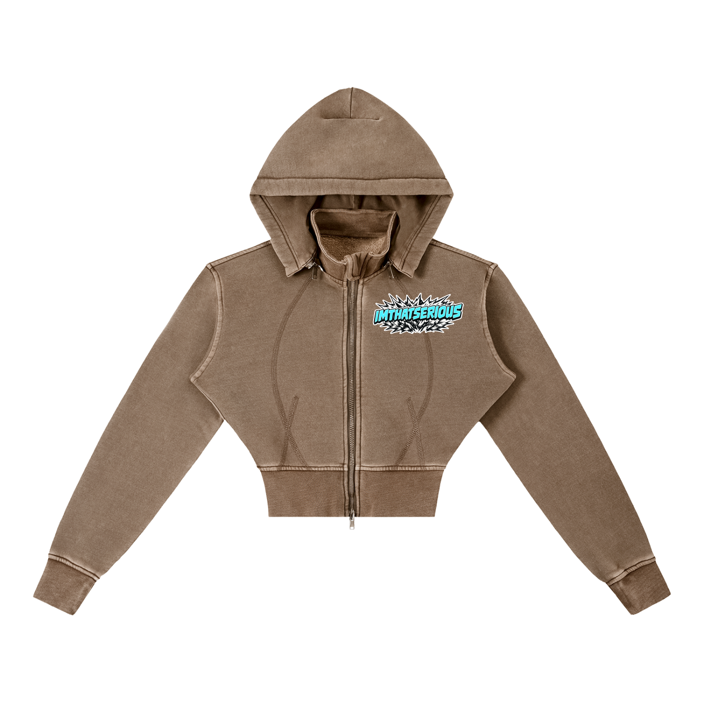 Vintage Washed Cropped Fleece ,Women,IMTHATSERIOUS,Women Tracksuit,It's Rare,It's Rare Women,It's Rare Women Tracksuit,It's Rare Women Hoodie,Women Vintage Washed Hoodie,Women Cropped Fleece Hoodie