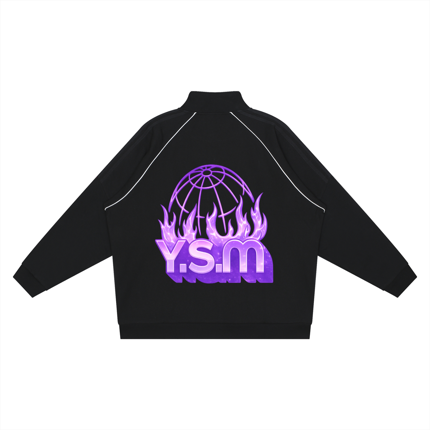 Reflection Striped Raglan Slee,Men,Men Hoodie,Men Tracksuit,IMTHATSERIOUS