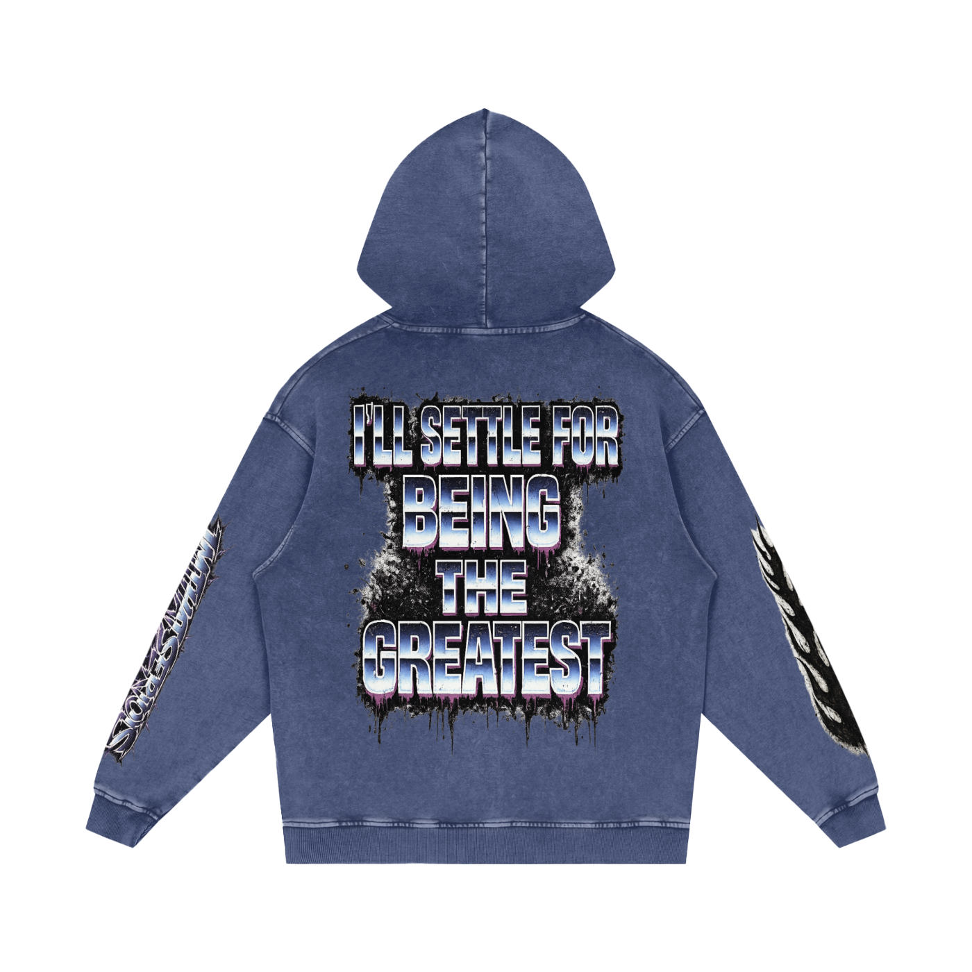 The Greatest,The Greatest Men,The Greatest Men Hoodie,Snow Washed Loose Cotton Hoodi,IMTHATSERIOUS,Men,Men Hoodie,Men Snow Washed Hoodie,Men Cotton Hoodie,Men Snow Washed Cotton Hoodie