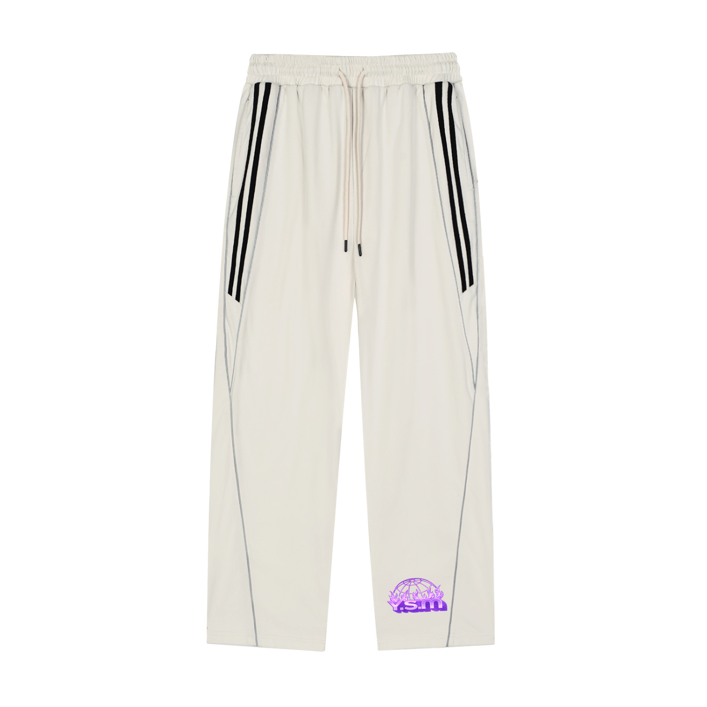 Reflection Striped Straight-Le,Men,Men Tracksuit,Men Sweatpants,IMTHATSERIOUS