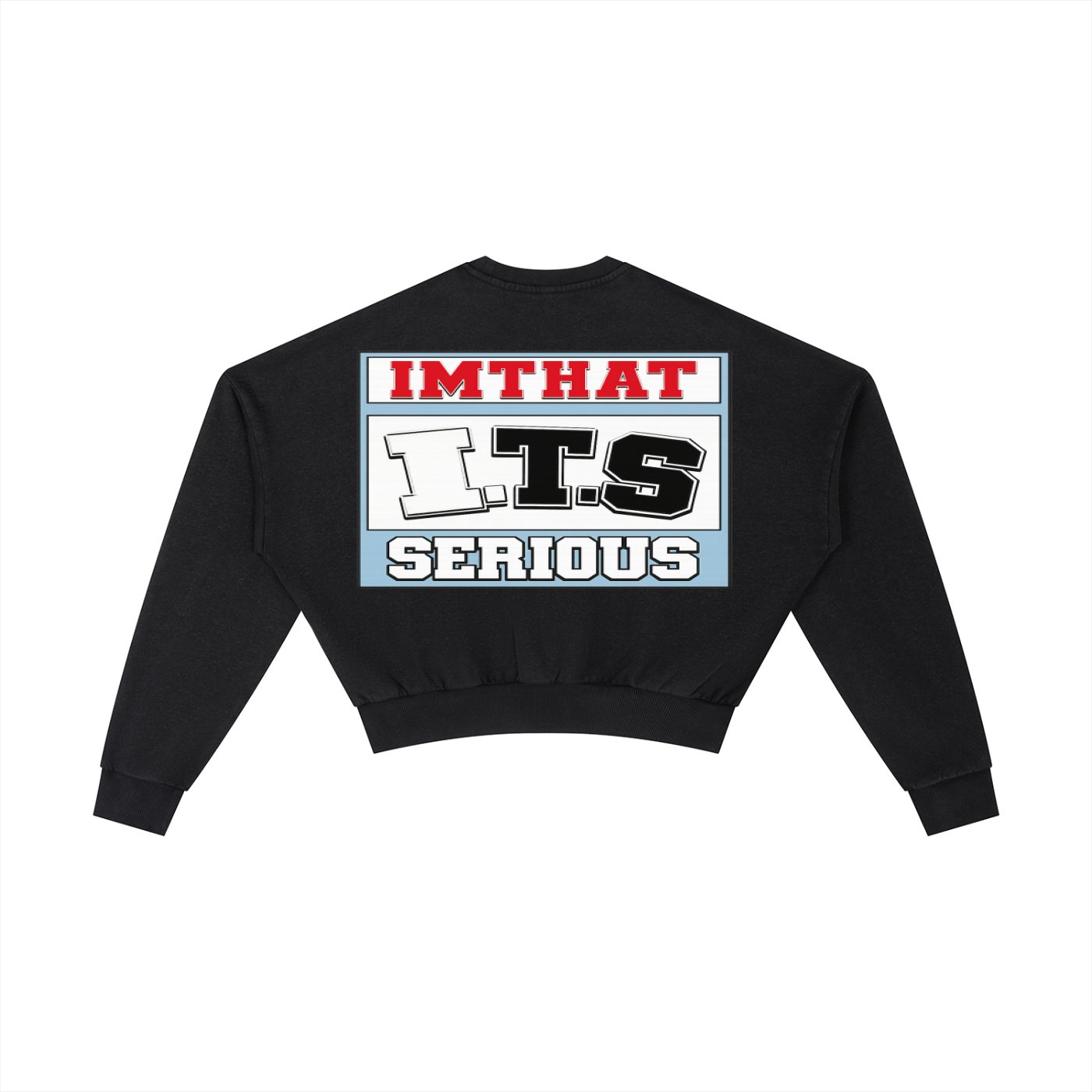 Vintage Washed Cropped,Cropped Sweatshirt,Focus On You,I.T.S,IMTHATSERIOUS,Women,Sweatshirt,Women Sweatshirt,Women Cropped Sweatshirt,Vintage Sweatshirt