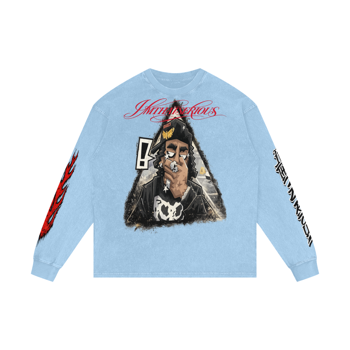 Acid Wash Oversize Long Sleeve,Sayless,Sayless Men,Sayless Men Long Sleeve T-Shir,Men,Men Long Sleeve T-Shirt,IMTHATSERIOUS