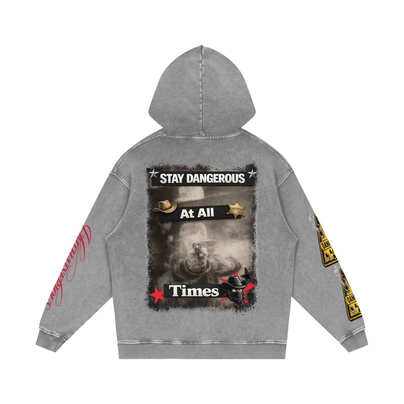 Stay Dangerous,Stay Dangerous Men,Stay Dangerous Men Hoodie,Snow Washed Loose Cotton Hoodi,Men,Men Hoodie,IMTHATSERIOUS