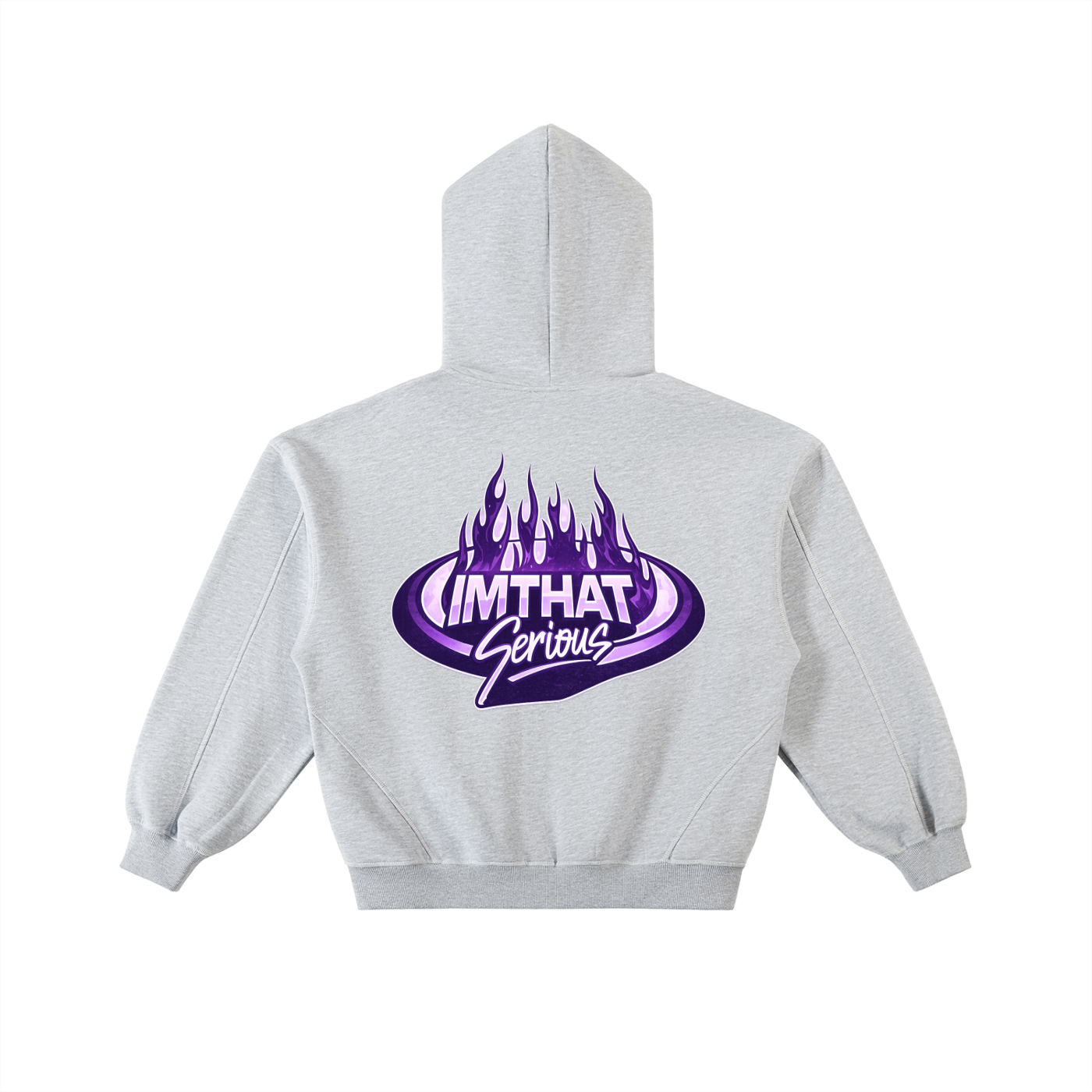 Contrast-Stitched Boxy Fleece ,Men,Men Tracksuit,Men Hoodie,IMTHATSERIOUS