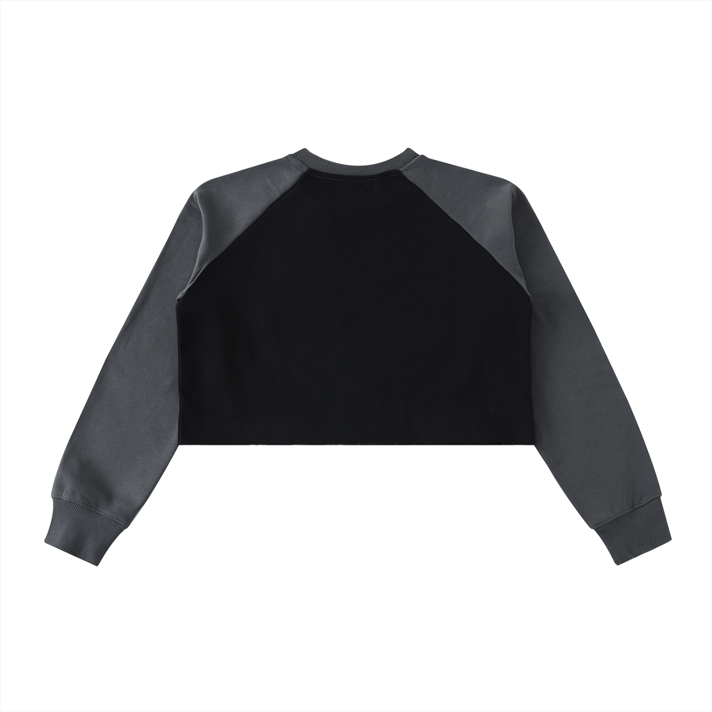 Raw-Hem Color-Block Raglan Cro,Crop Sweatshirt,IMTHATSERIOUS,Women,Women Sweatshirt,Women Crop Sweatshirt,Raw Hem Color Block Sweatshirt,Color Block Crop Sweatshirt,Women Raglan Crop Sweatshirt,Women Raw Hem Sweatshirt