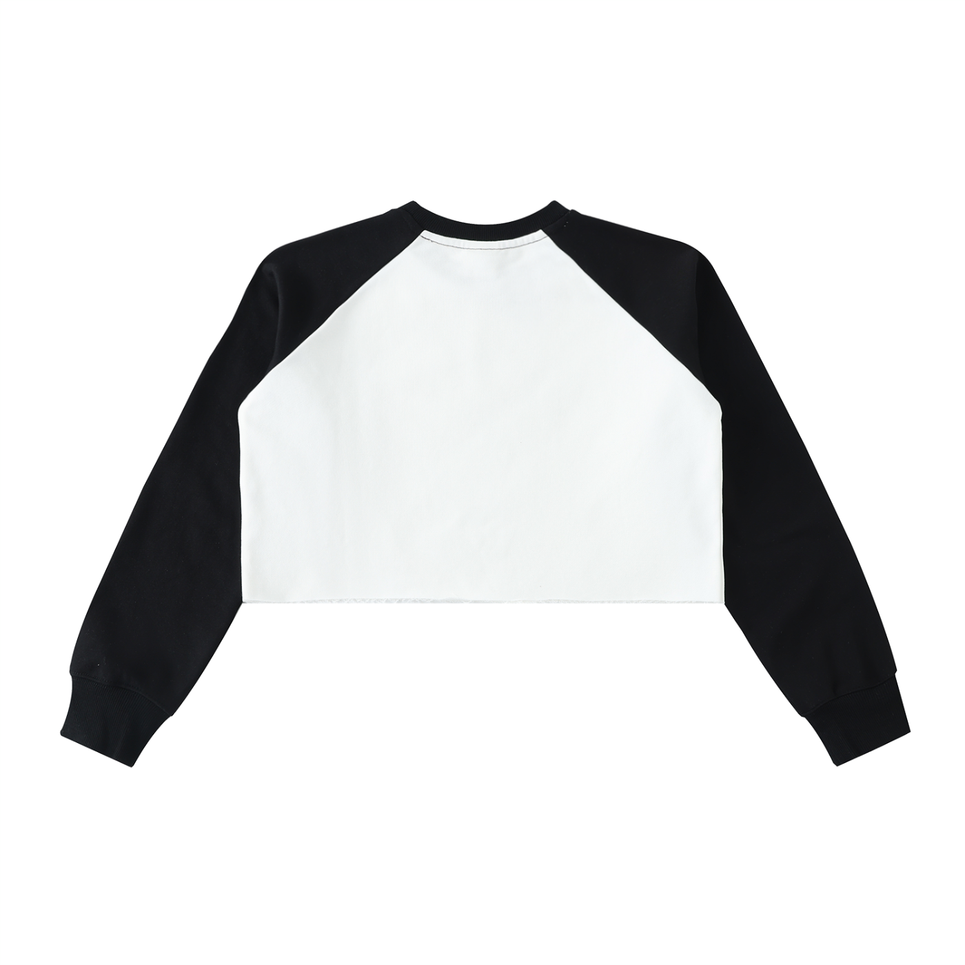 Raw-Hem Color-Block Raglan Cro,Crop Sweatshirt,IMTHATSERIOUS,Women,Women Sweatshirt,Women Crop Sweatshirt,Raw Hem Color Block Sweatshirt,Color Block Crop Sweatshirt,Women Raglan Crop Sweatshirt,Women Raw Hem Sweatshirt
