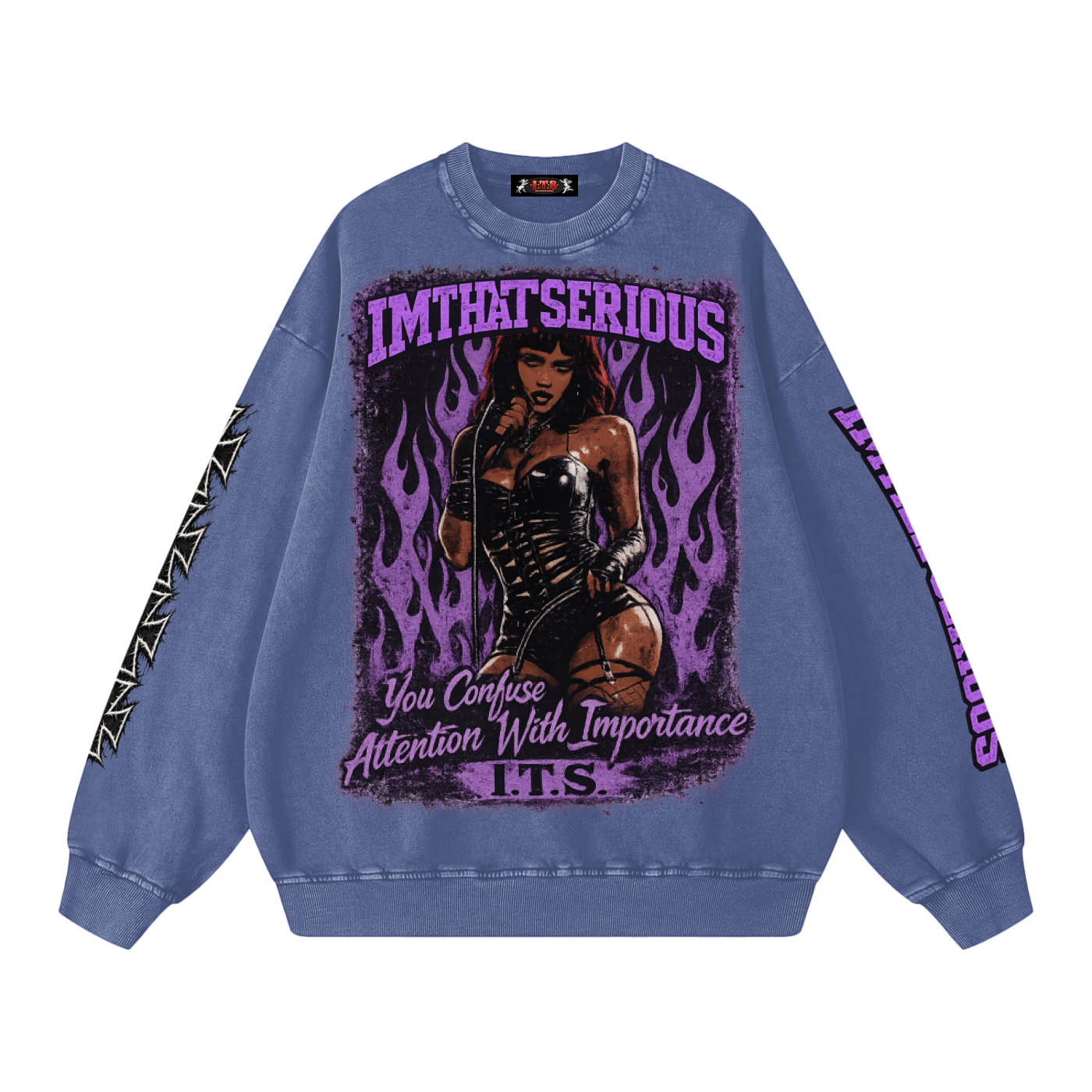 Snow Washed Oversized Sweatshi,IMTHATSERIOUS,Men,Men Sweatshirt,Hottie,Hottie Men,Hottie Men Sweatshirt