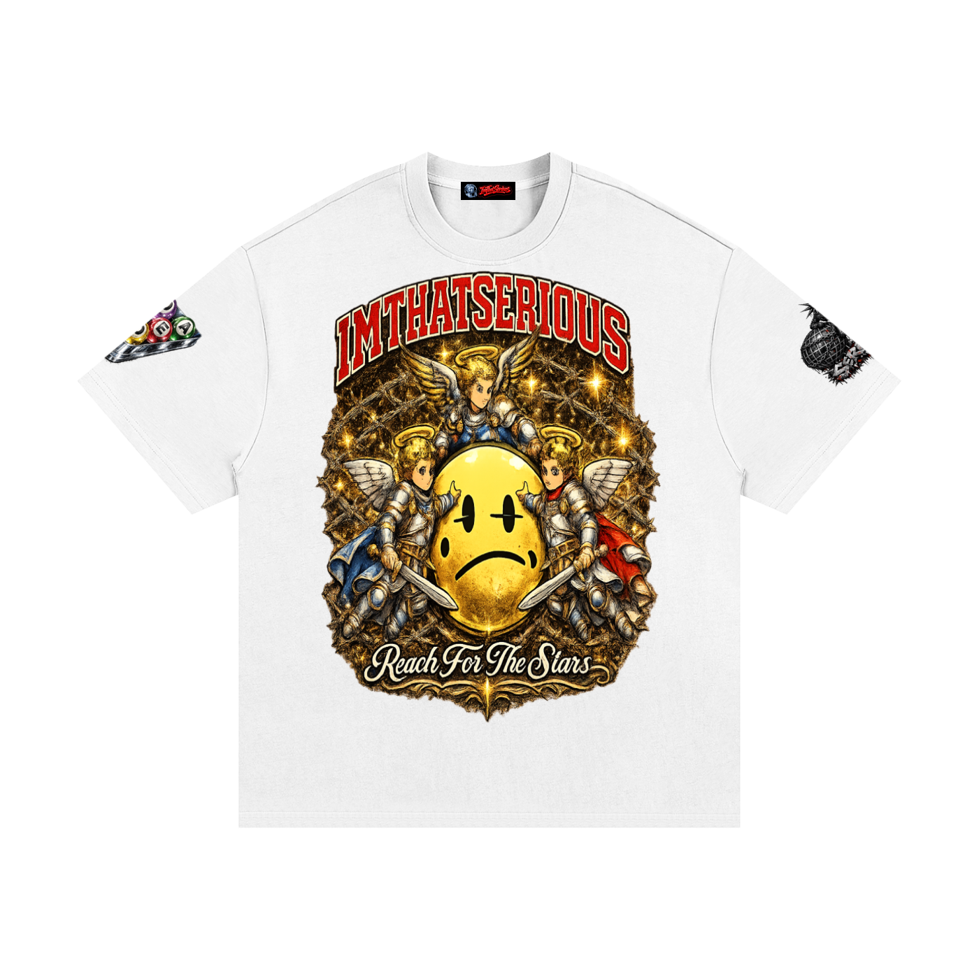  Heavyweight Cotton T-Shirt,I.T.S,IMTHATSERIOUS,Reach For The Stars,Reach For The Stars T-shirt,T-shirt,Men,Men T-shirt,Cotton T-shirt,Men Cotton T-shirt