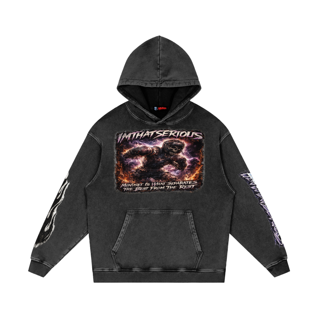 The Greatest,The Greatest Men,The Greatest Men Hoodie,Snow Washed Loose Cotton Hoodi,IMTHATSERIOUS,Men,Men Hoodie,Men Snow Washed Hoodie,Men Cotton Hoodie,Men Snow Washed Cotton Hoodie