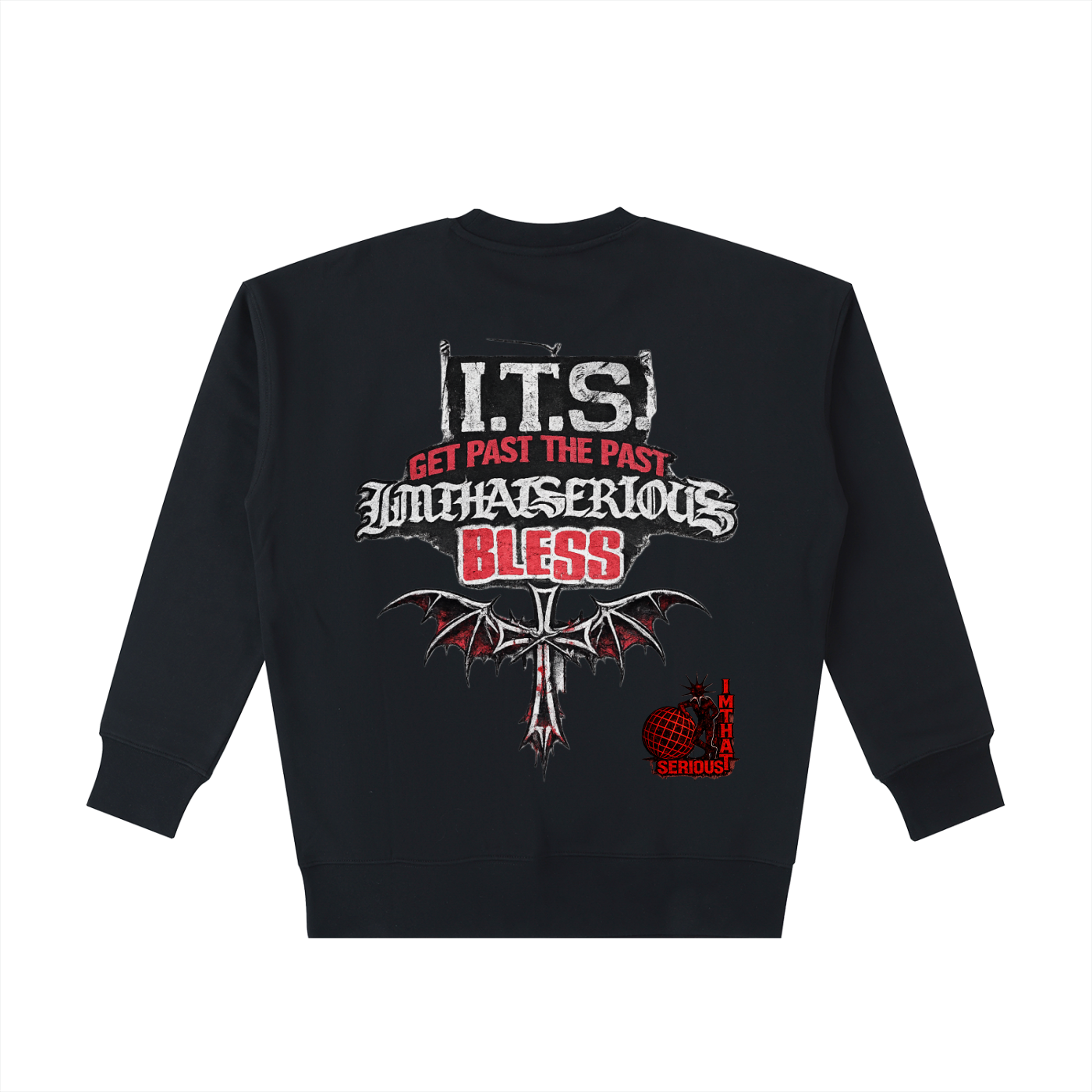 Heavyweight Cotton Sweatshirt,I.T.S,IMTHATSERIOUS,Cotton,Cotton Sweatshirt,Men Sweatshirt,Get Past The Past,Get Past The Best Sweatshirt,Men,Men Cotton Sweatshirt