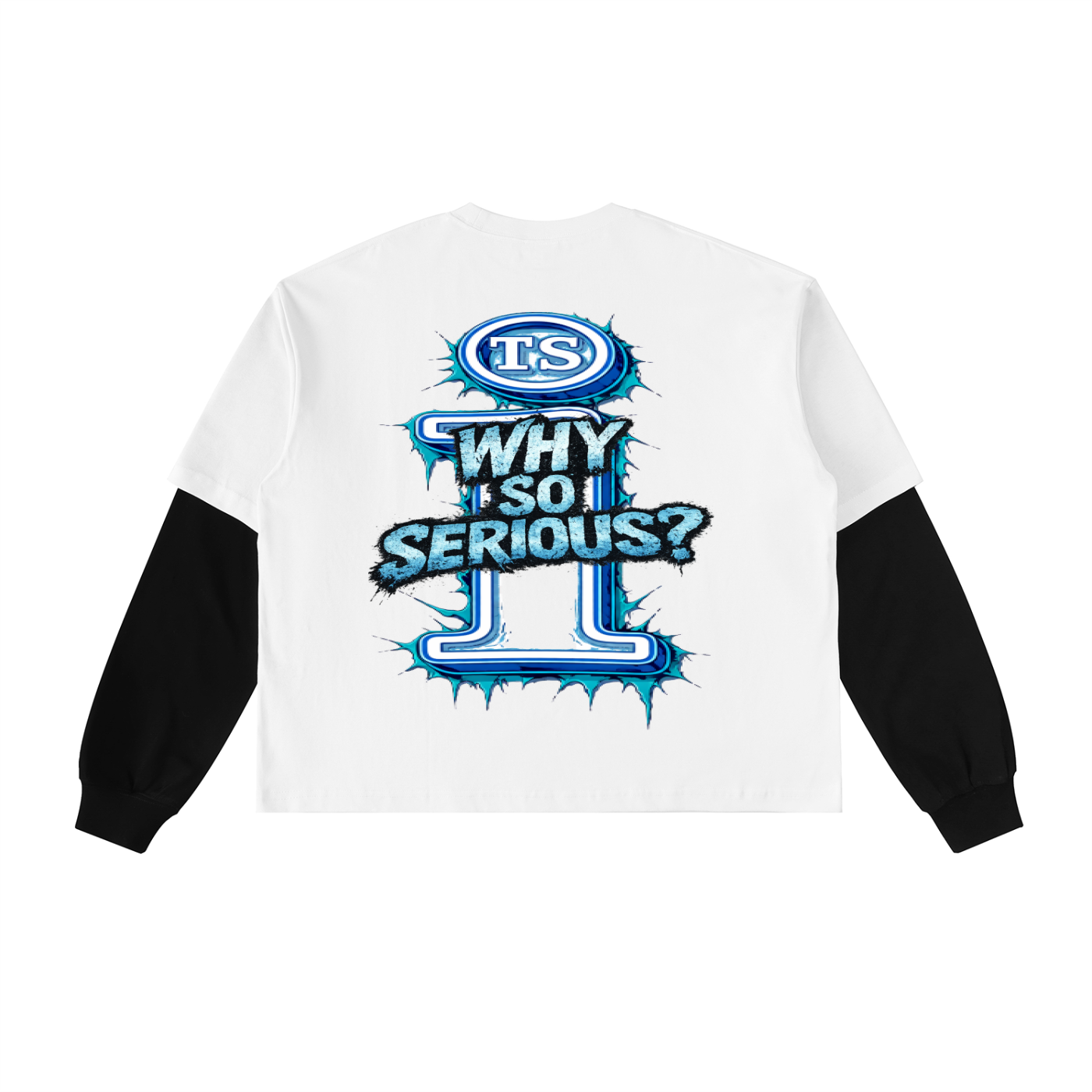 Layered Contrast Sleeve Cotton,Men,Men Long Sleeve T-Shirt,IMTHATSERIOUS,Lil Gangsta,Lil Gangsta Men,Lil Gangsta Men Long Sleeve