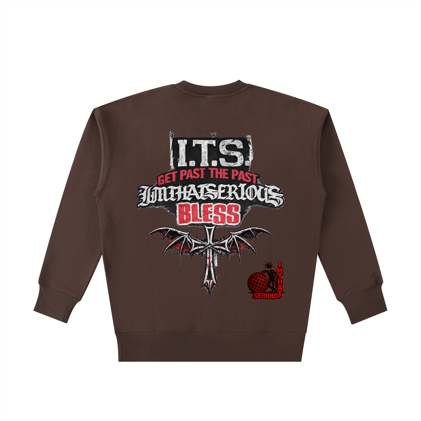 Heavyweight Cotton Sweatshirt,I.T.S,IMTHATSERIOUS,Cotton,Cotton Sweatshirt,Men Sweatshirt,Get Past The Past,Get Past The Best Sweatshirt,Men,Men Cotton Sweatshirt