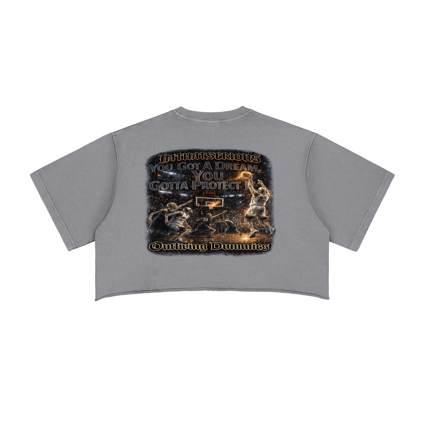 You Got A Dream,You Got A Dream Crop Top,You Got A Dream Female,Female,Snow Washed,Female Snow Washed Crop Top,Female Crop Top,Female Raw Edge Crop Top