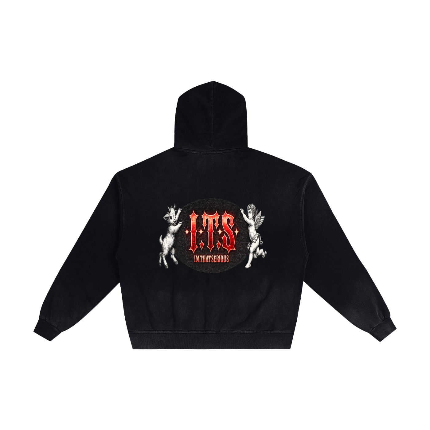 Hand-Frayed Sunfade Zip Hoodie,IMTHATSERIOUS,Men,Men Hoodie,Men Zip Hoodie