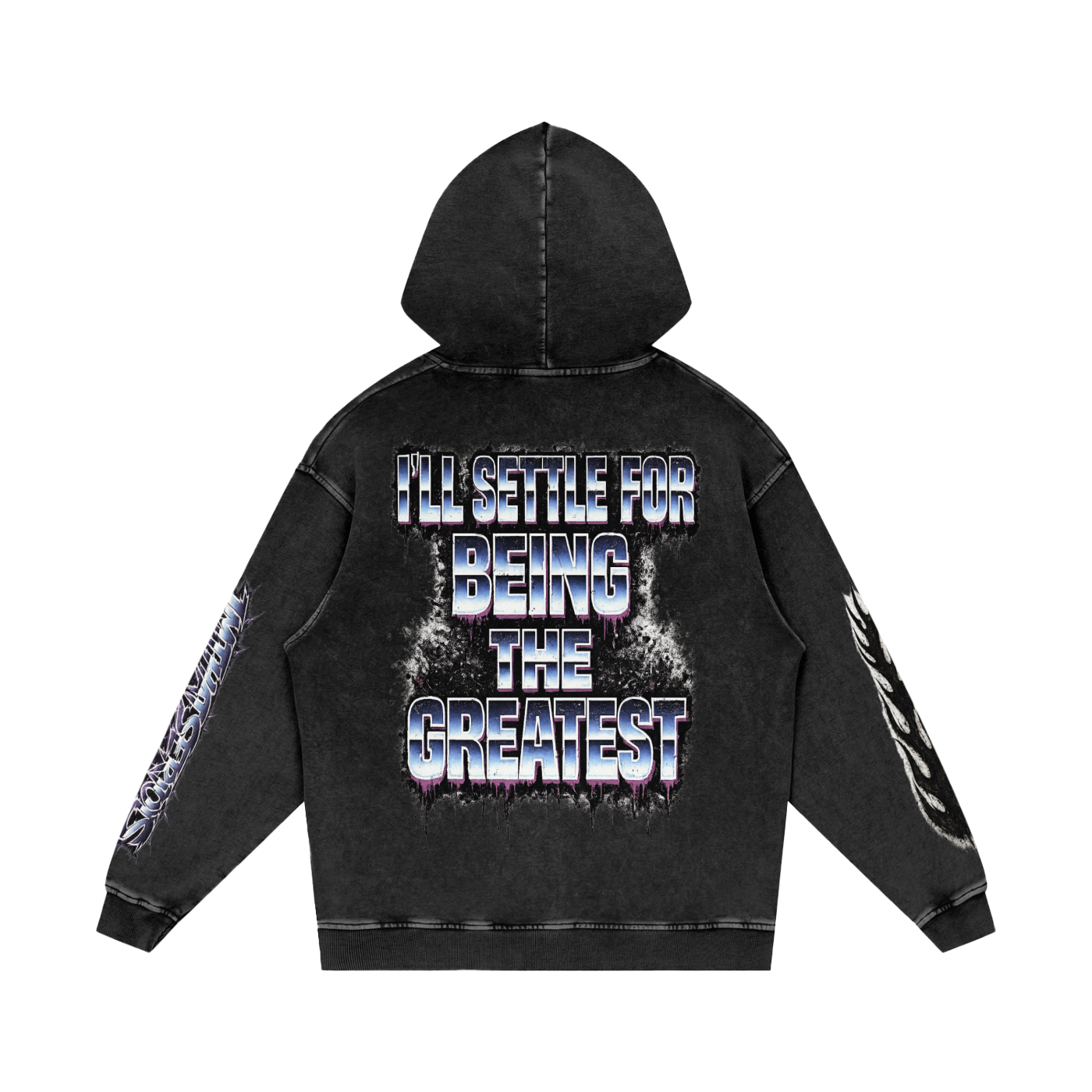 The Greatest,The Greatest Men,The Greatest Men Hoodie,Snow Washed Loose Cotton Hoodi,IMTHATSERIOUS,Men,Men Hoodie,Men Snow Washed Hoodie,Men Cotton Hoodie,Men Snow Washed Cotton Hoodie