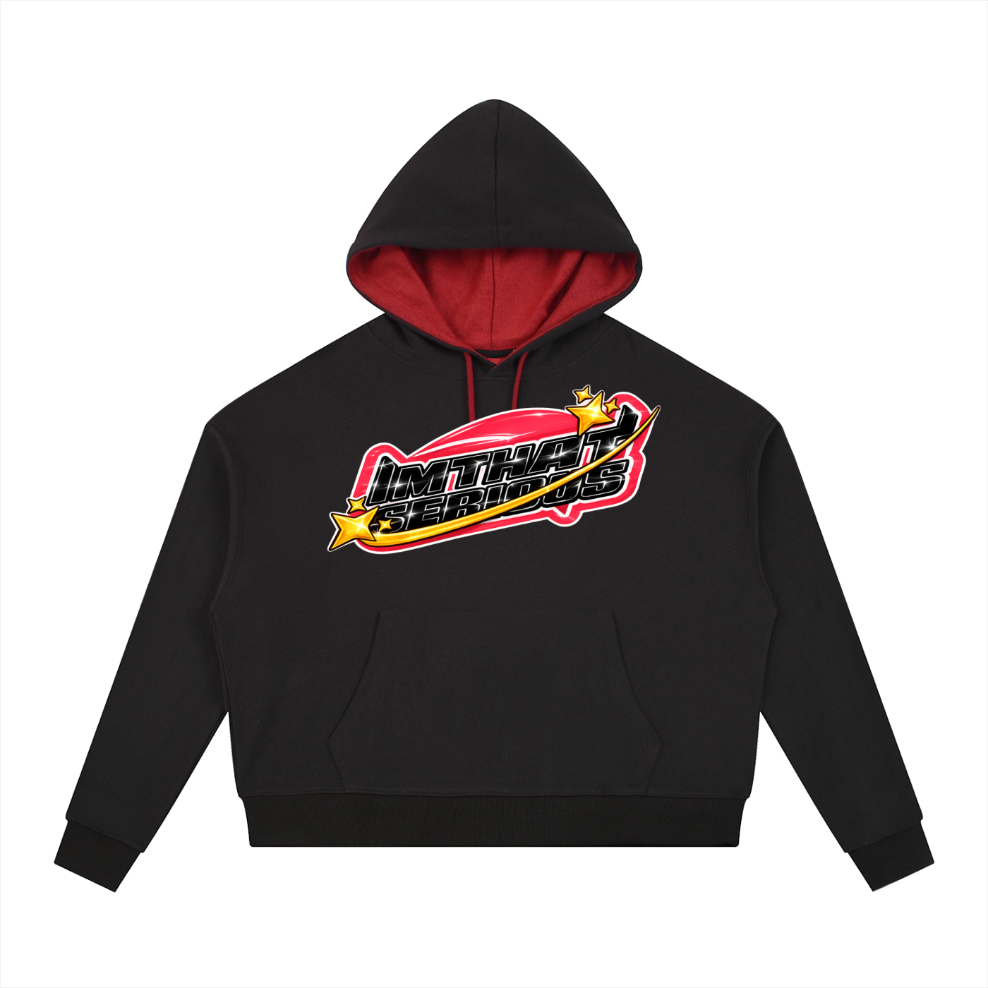 Contrast Drawstring Hoodie,IMTHATSERIOUS,Men,Women,Hoodie,Drawstring Hoodie,Contrast Hoodie