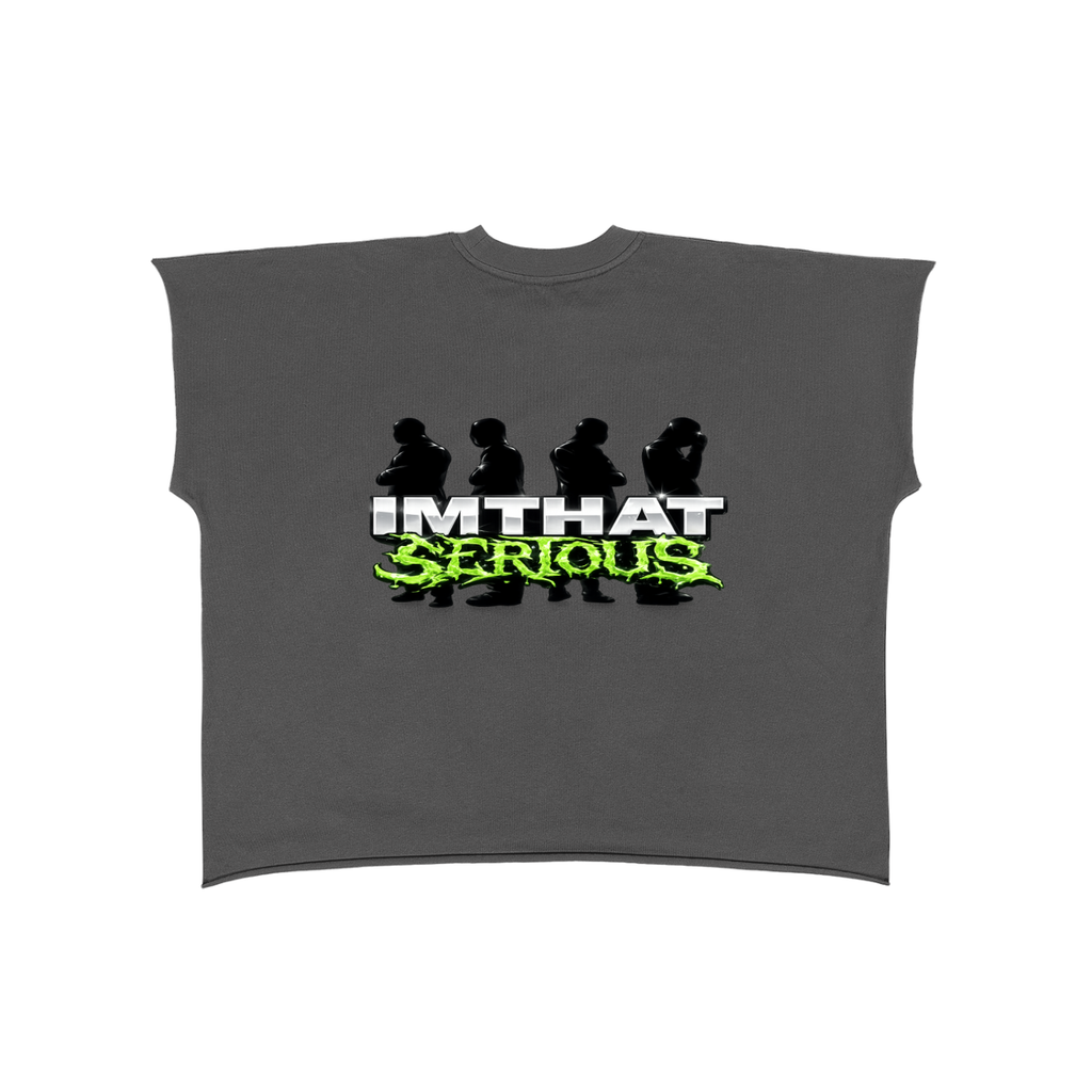 IMTHATSERIOUS,Raw Edge Boxy Non-Shrink T-Shi,Men,Women,Boxy T-Shirt,Raw Edge Boxy T-Shirt,Non Shrink T-Shirt,Boxy Non Shrink T-Shirt