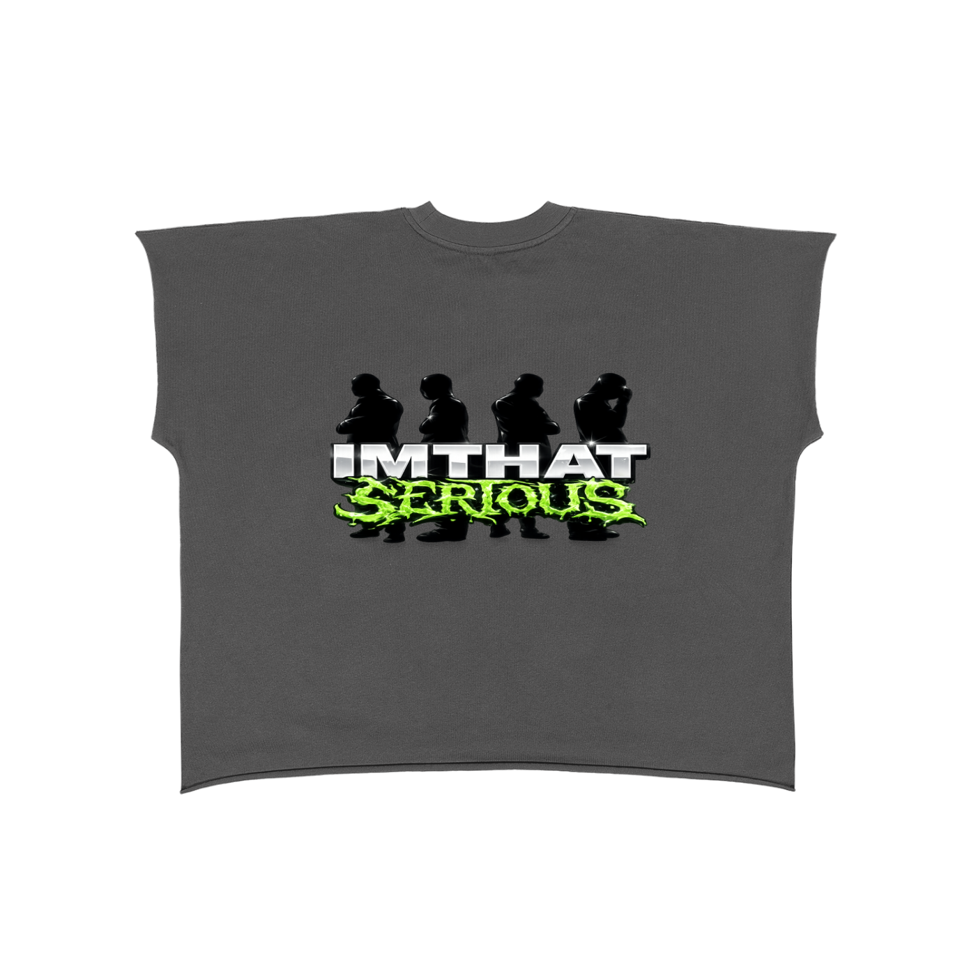 IMTHATSERIOUS,Raw Edge Boxy Non-Shrink T-Shi,Men,Women,Boxy T-Shirt,Raw Edge Boxy T-Shirt,Non Shrink T-Shirt,Boxy Non Shrink T-Shirt